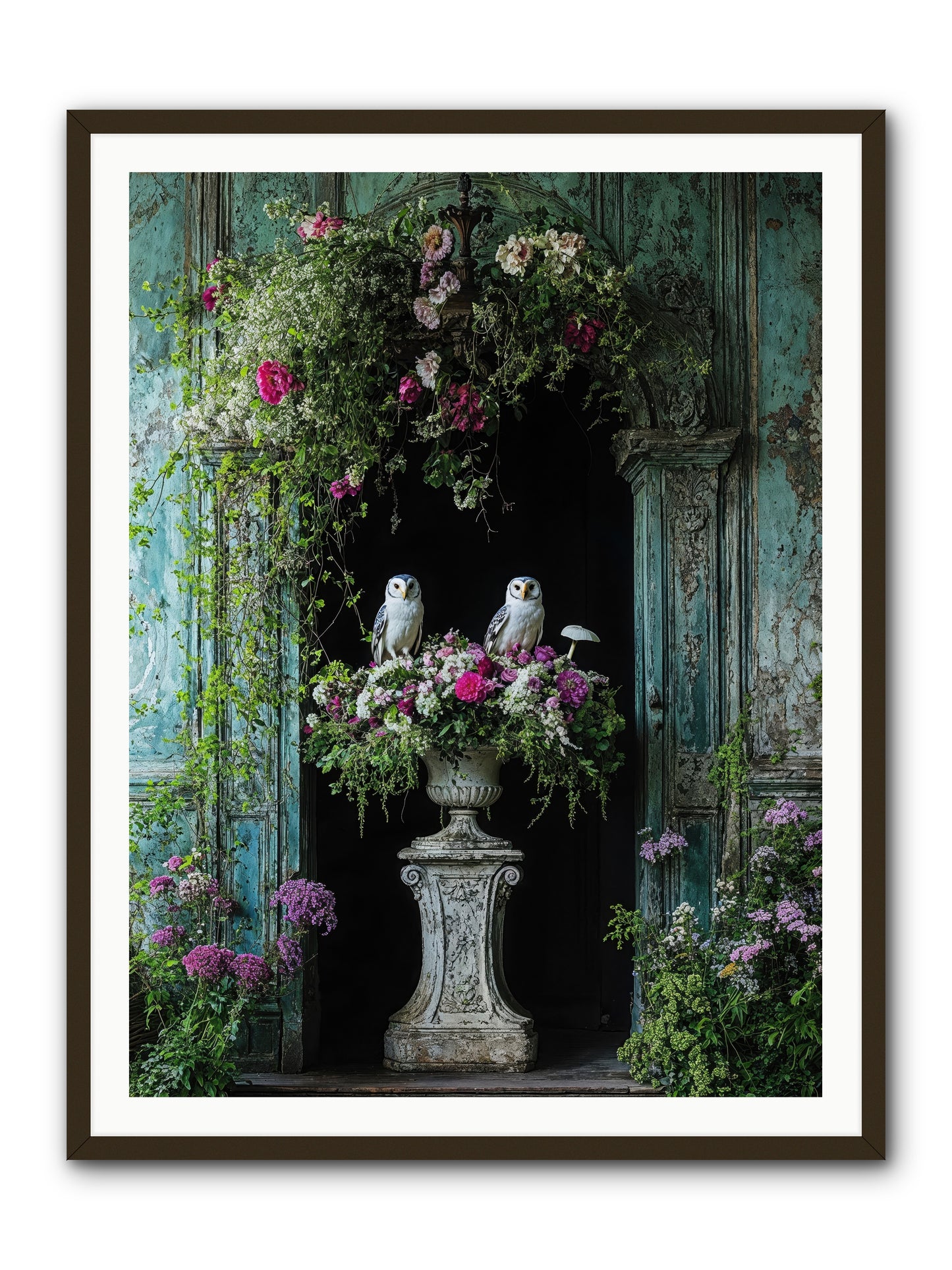 Midnight Conservatory -- Framed Print - Black 36x48