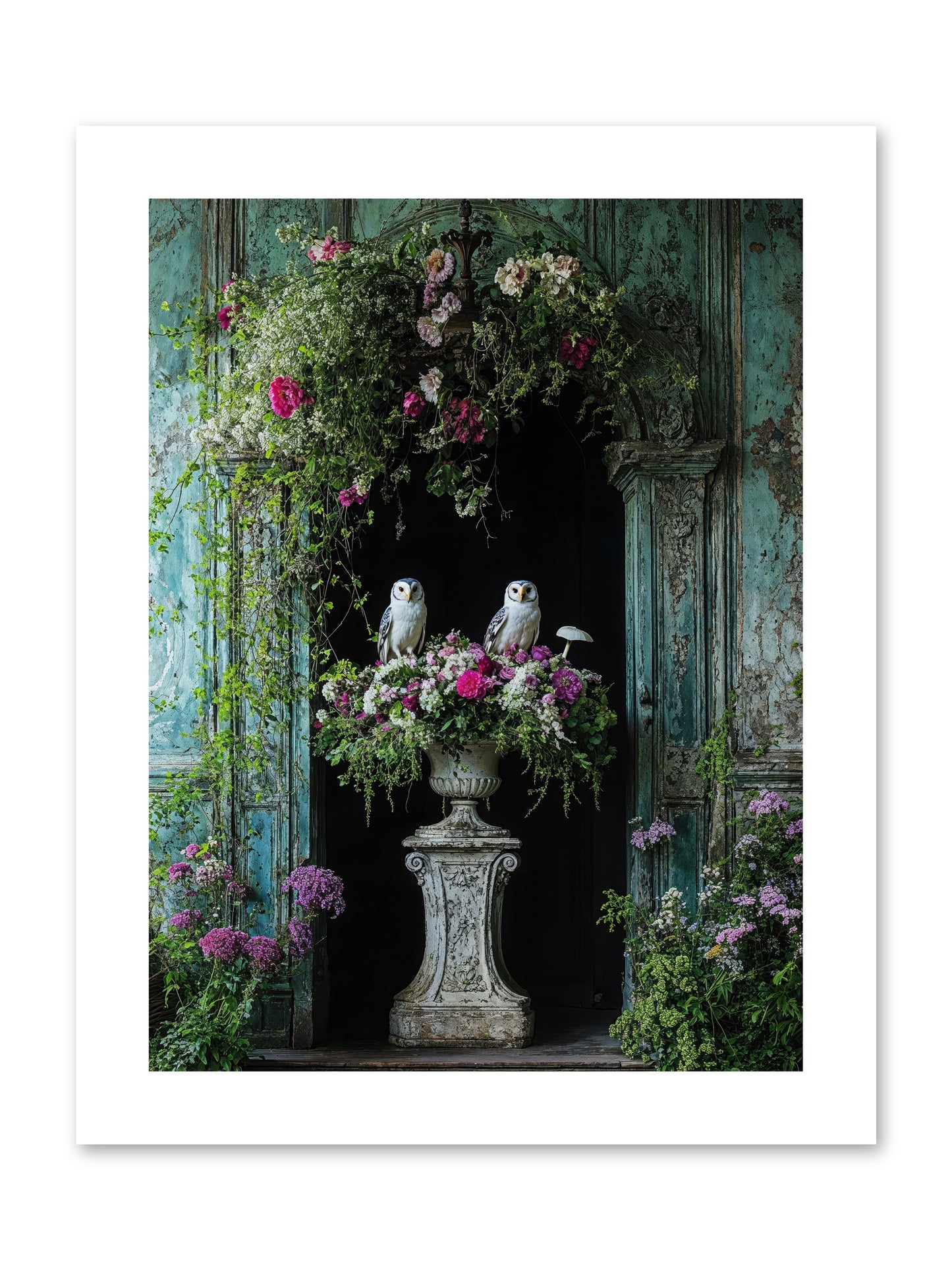Midnight Conservatory -- Loose Canvas Print 9x12