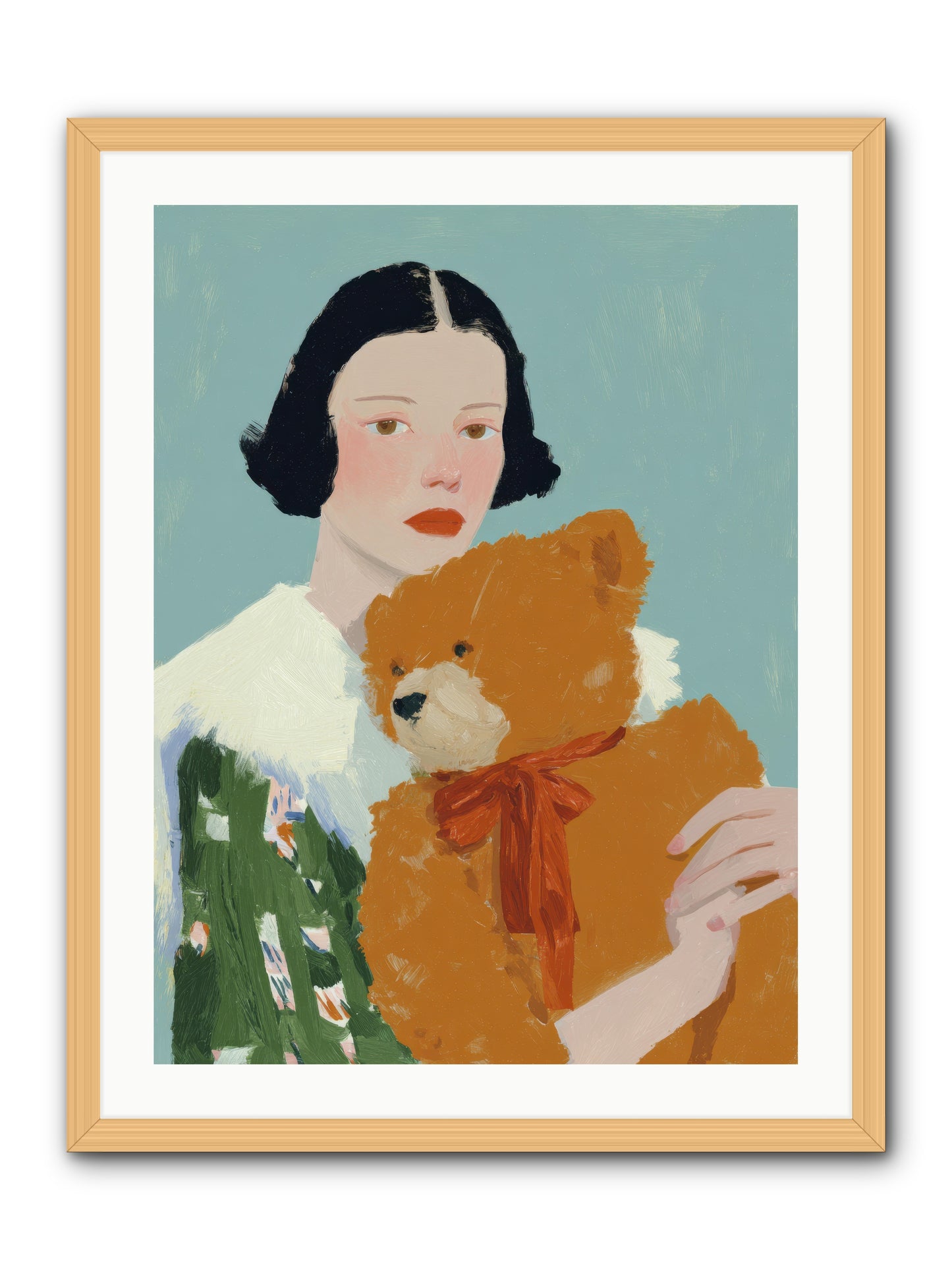 Midnight Conversation -- Framed Print - Natural 24x32