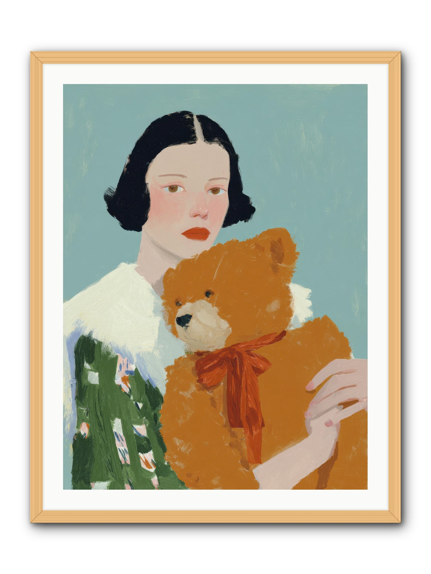 Midnight Conversation -- Framed Print - Natural 30x40