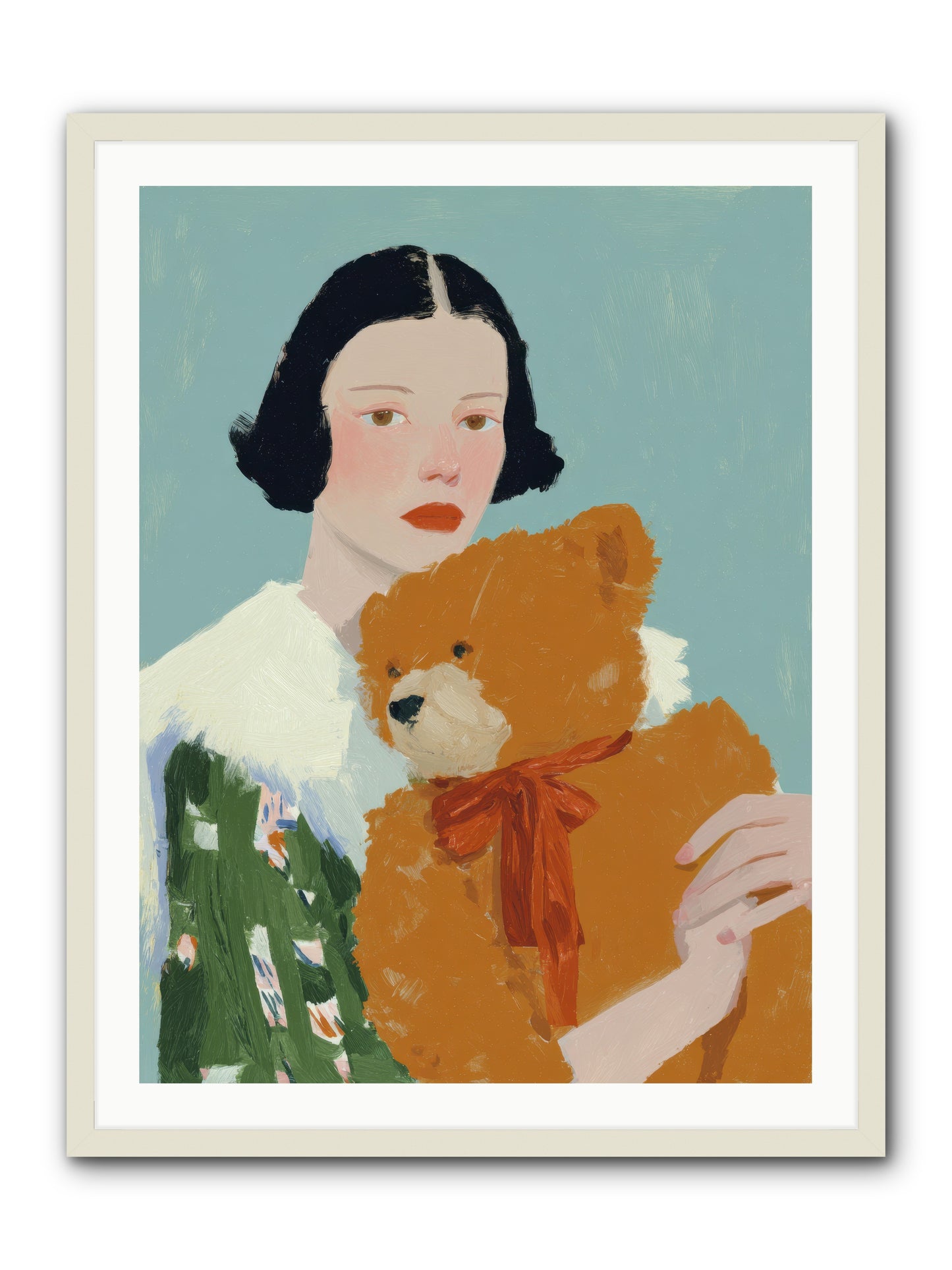 Midnight Conversation -- Framed Print - White 30x40