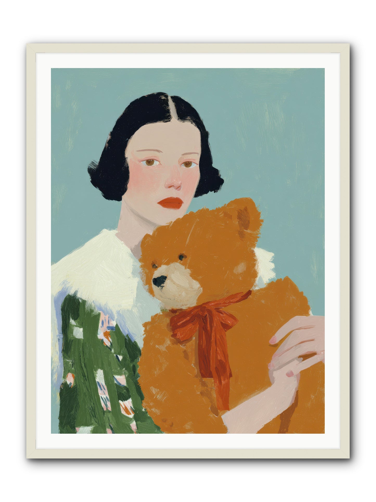 Midnight Conversation -- Framed Print - White 36x48