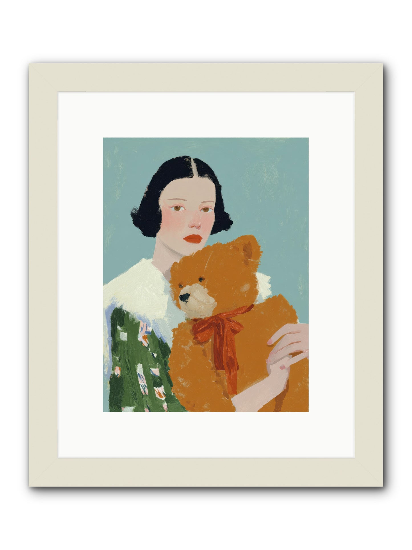 Midnight Conversation -- Framed Print - White 9x12