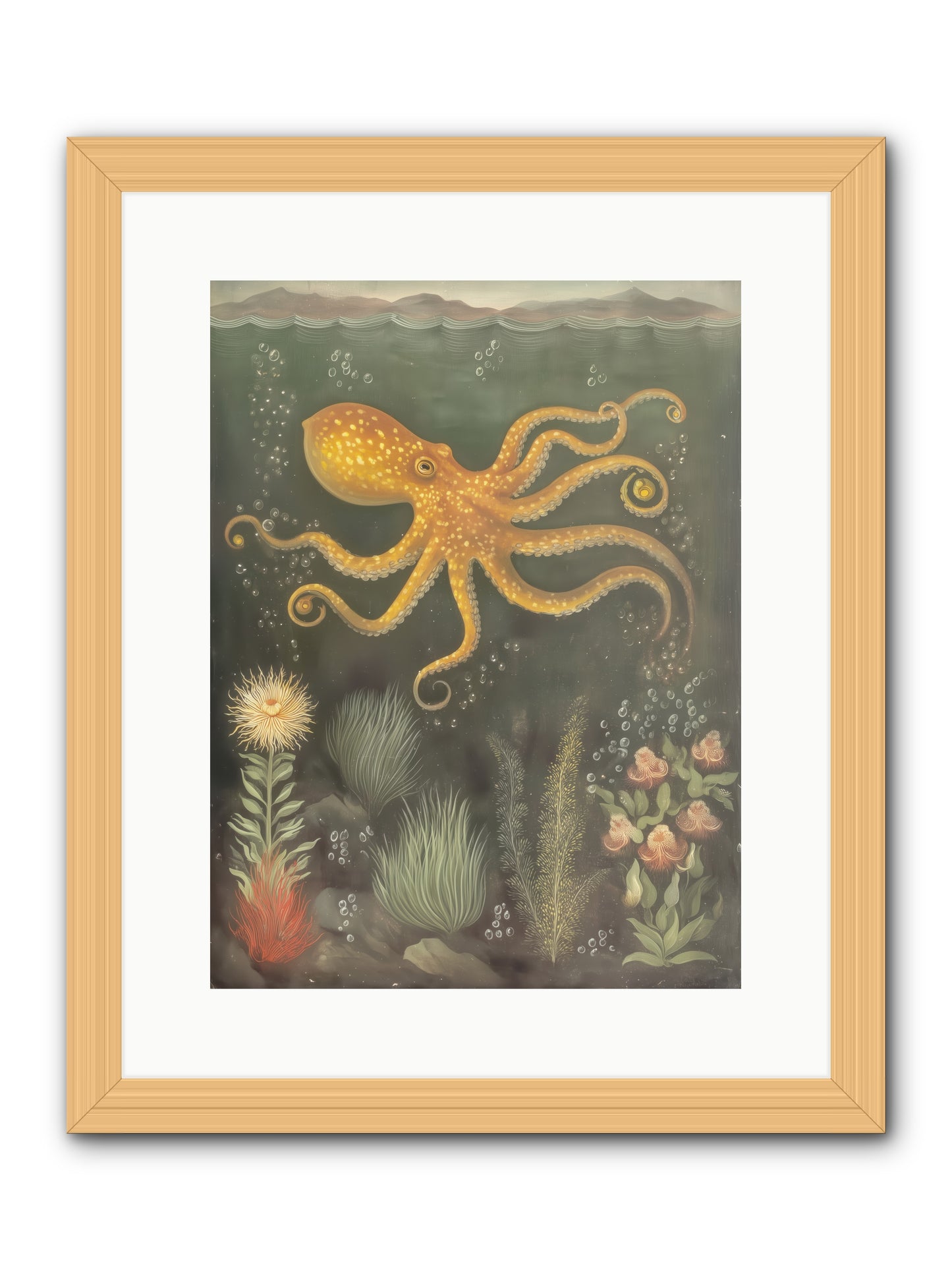 Midnight Dancer -- Framed Print - Natural 12x16