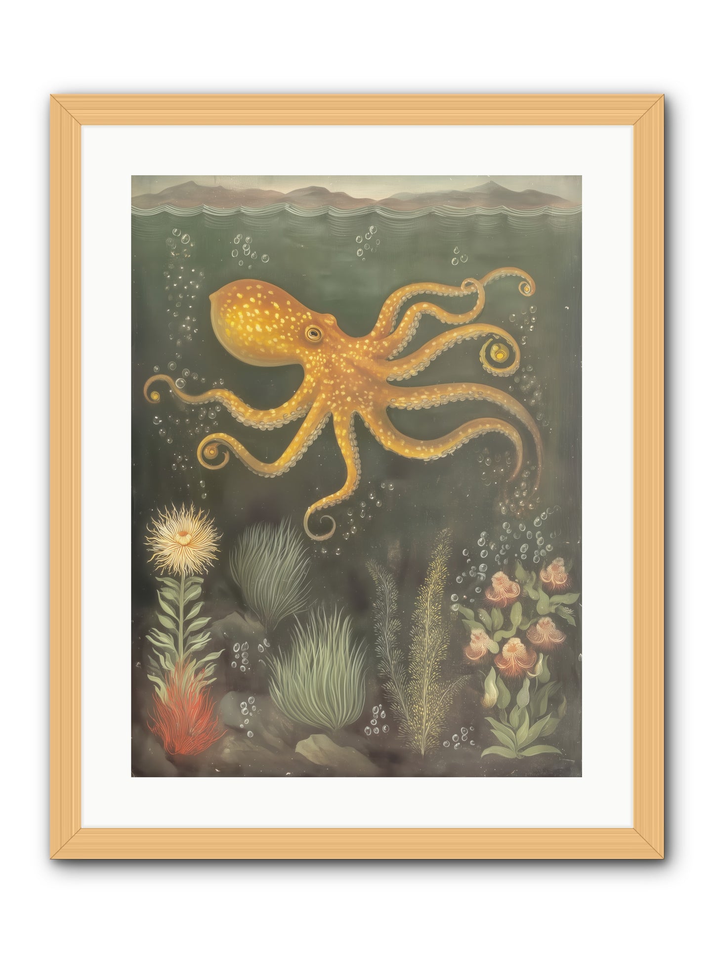 Midnight Dancer -- Framed Print - Natural 18x24