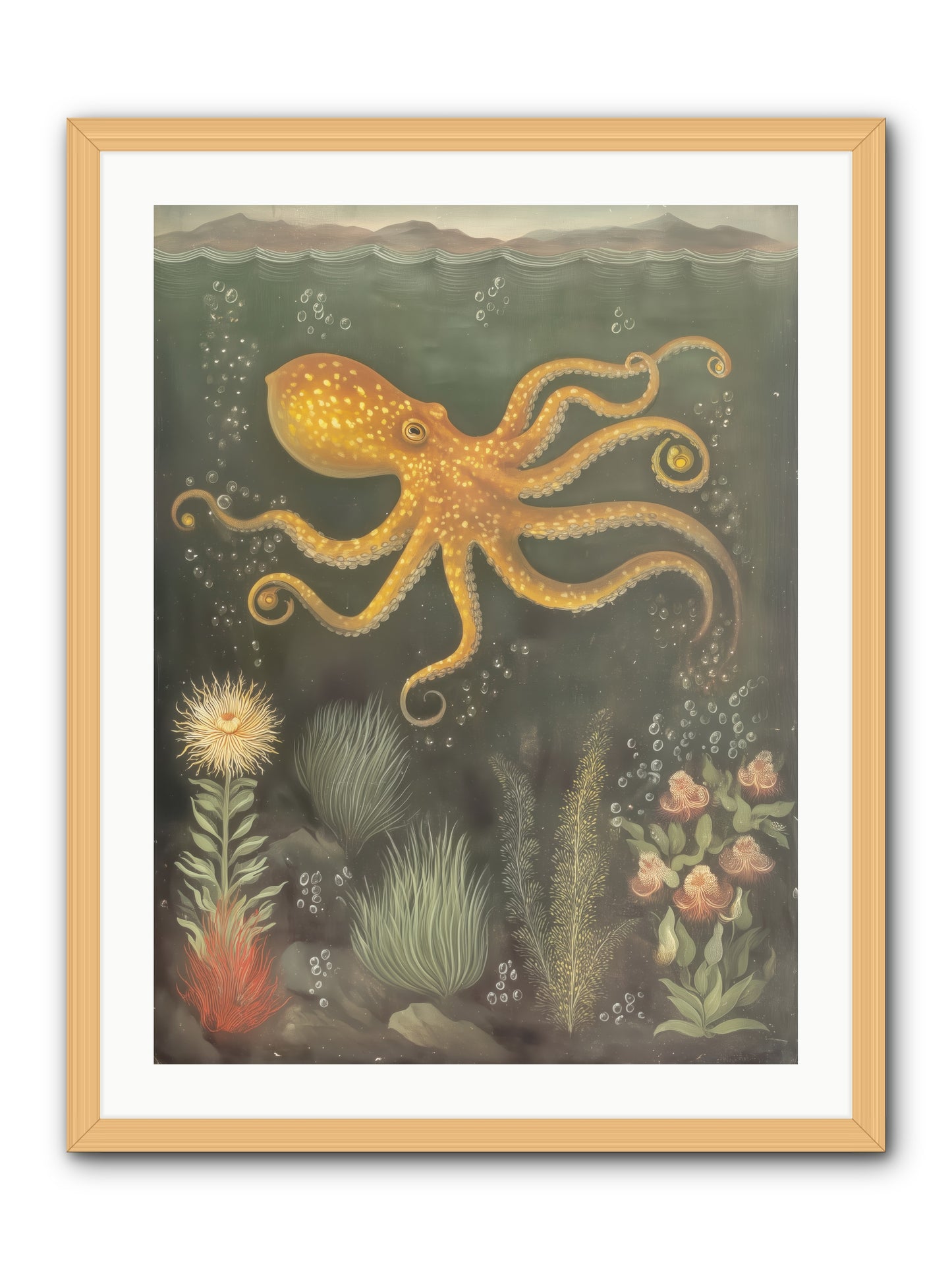 Midnight Dancer -- Framed Print - Natural 24x32