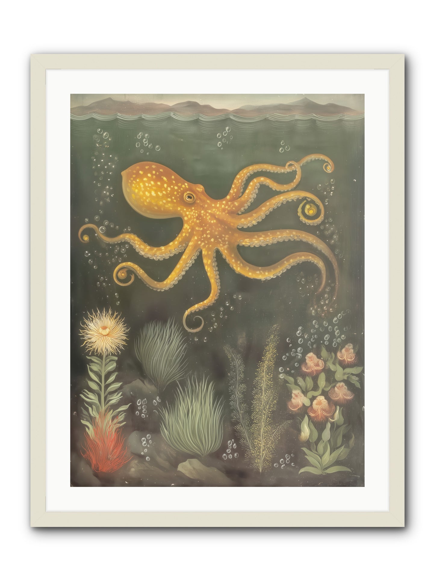 Midnight Dancer -- Framed Print - White 24x32