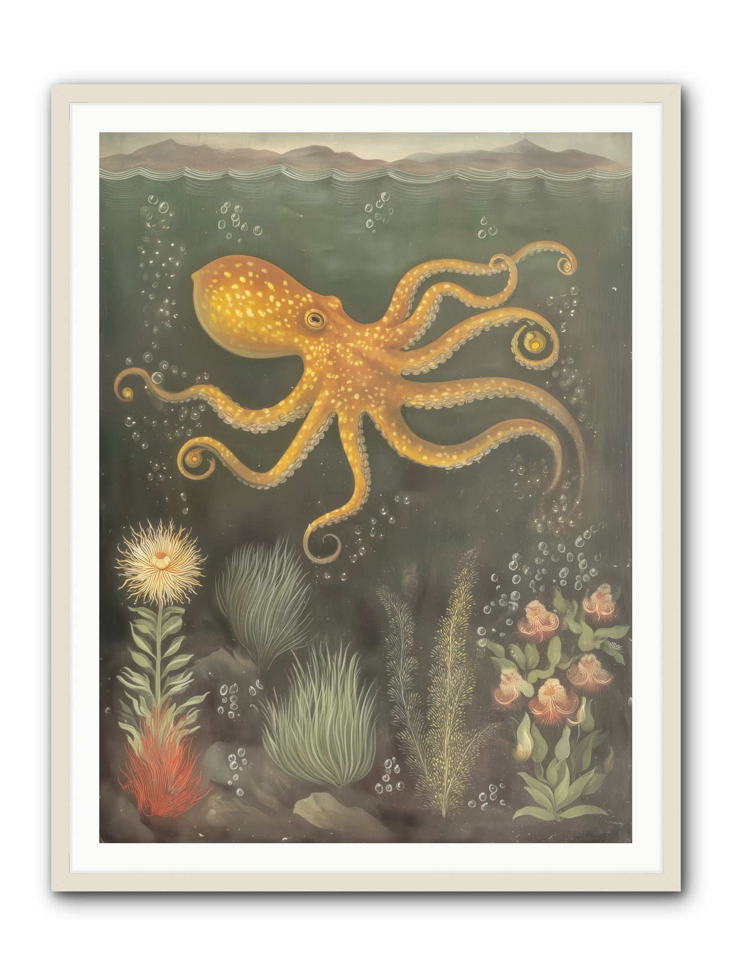 Midnight Dancer -- Framed Print - White 36x48