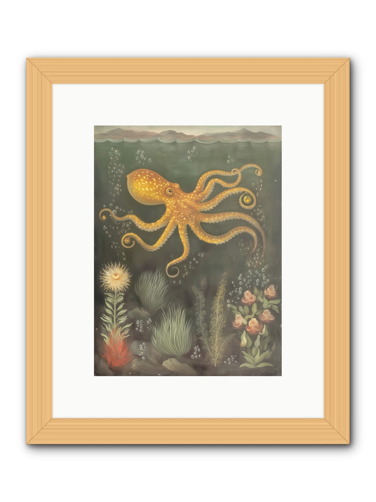 Midnight Dancer -- Framed Print - Natural 9x12