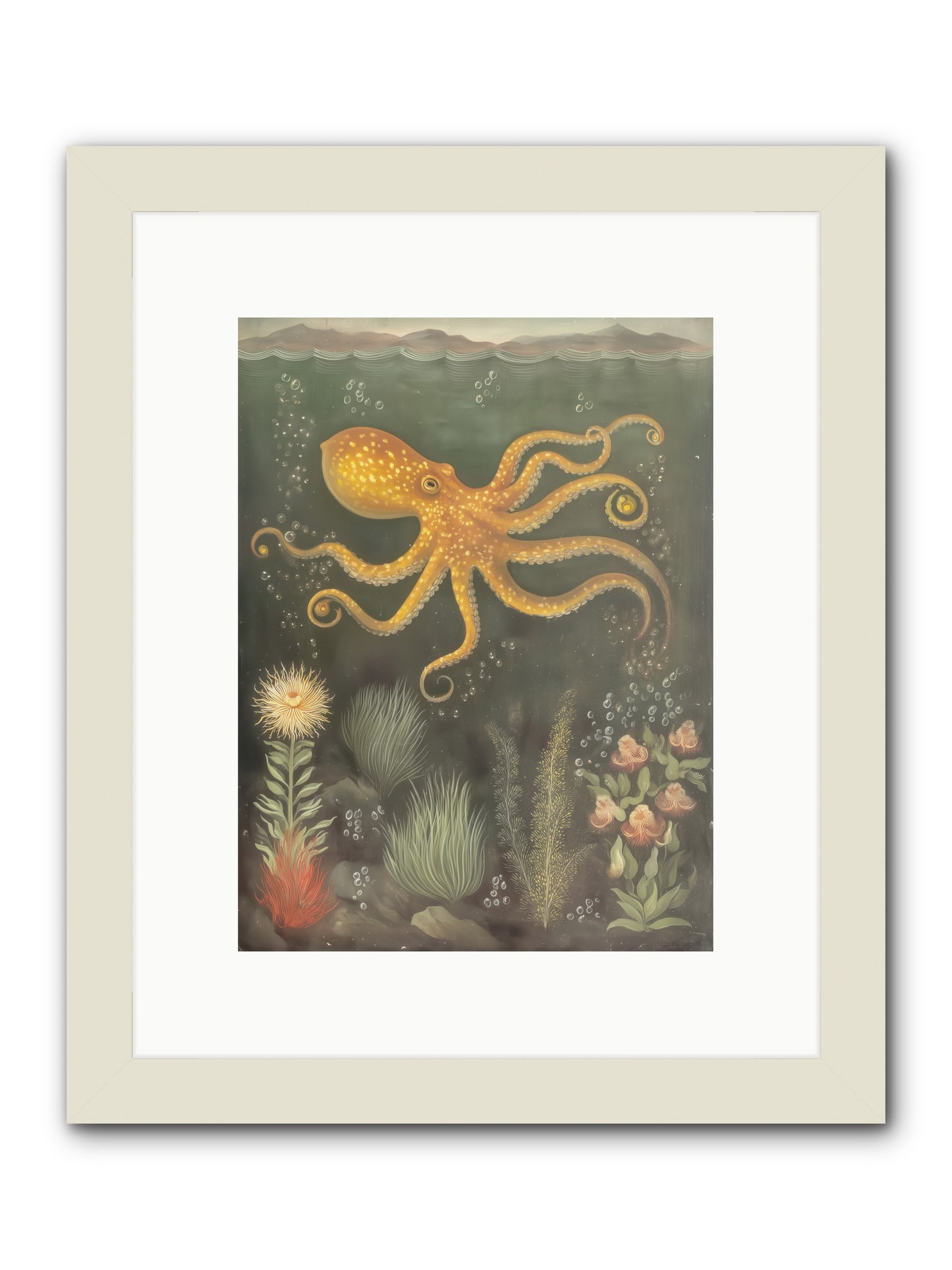 Midnight Dancer -- Framed Print - White 9x12