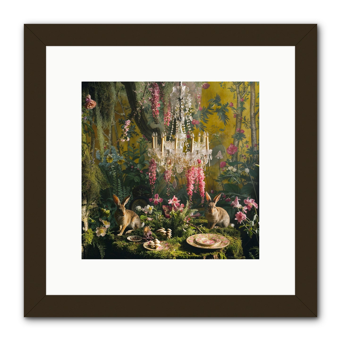 Midnight In Paris -- Framed Print - Black 10x10