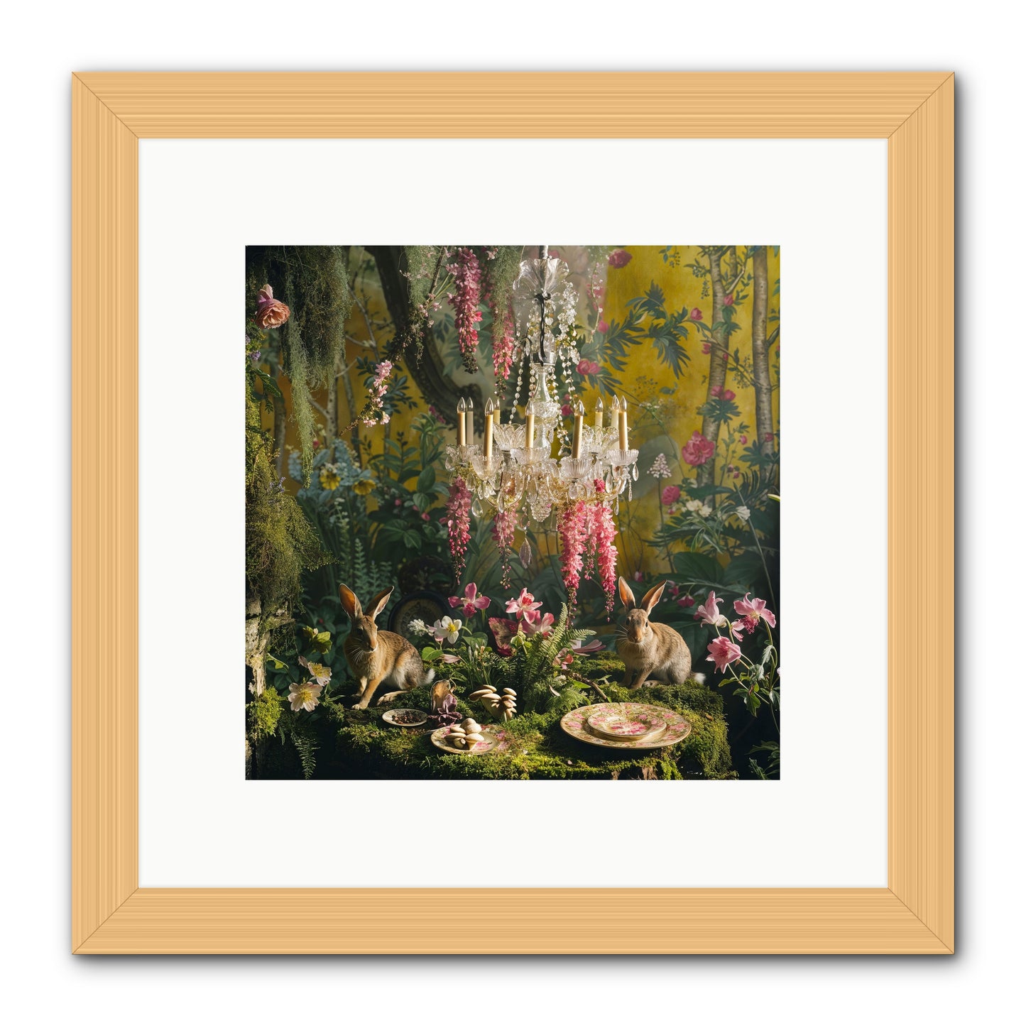 Midnight In Paris -- Framed Print - Natural 10x10