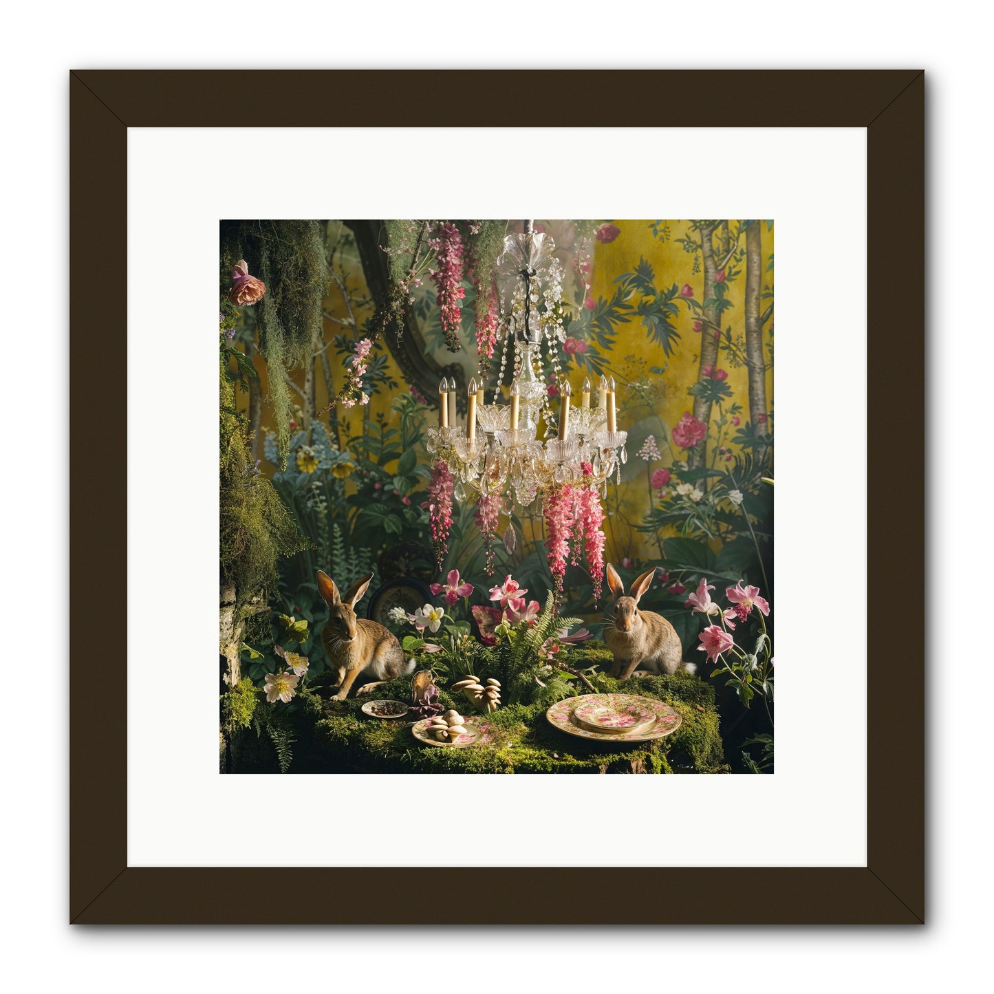 Midnight In Paris -- Framed Print - Black 12x12