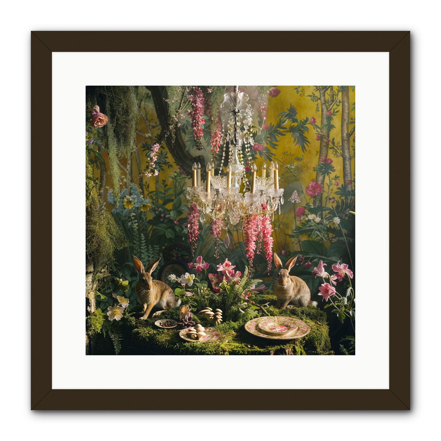 Midnight In Paris -- Framed Print - Black 16x16