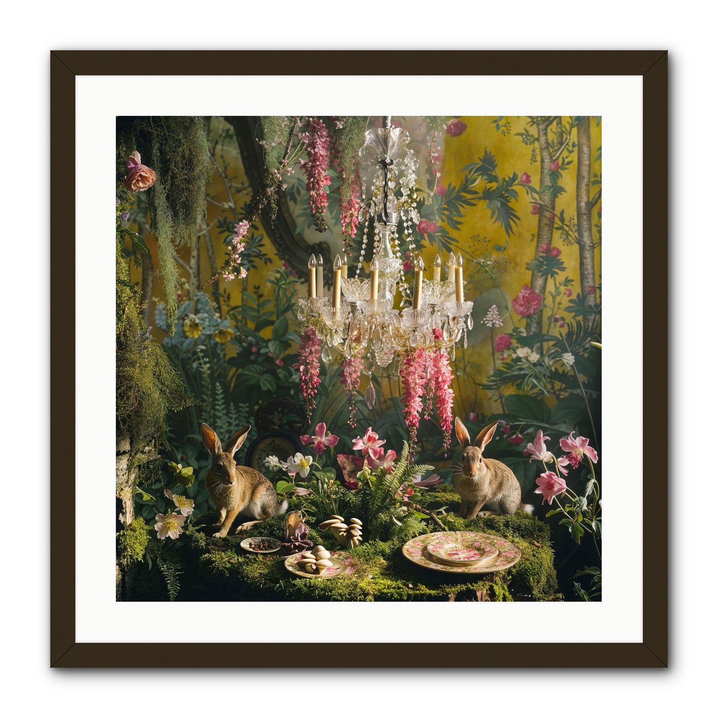 Midnight In Paris -- Framed Print - Black 24x24