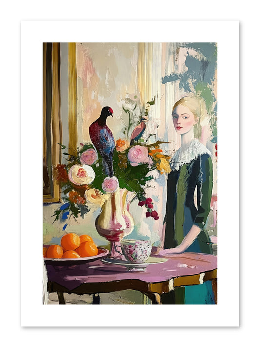 Midnight In The Orangery -- Paper Print 8x12