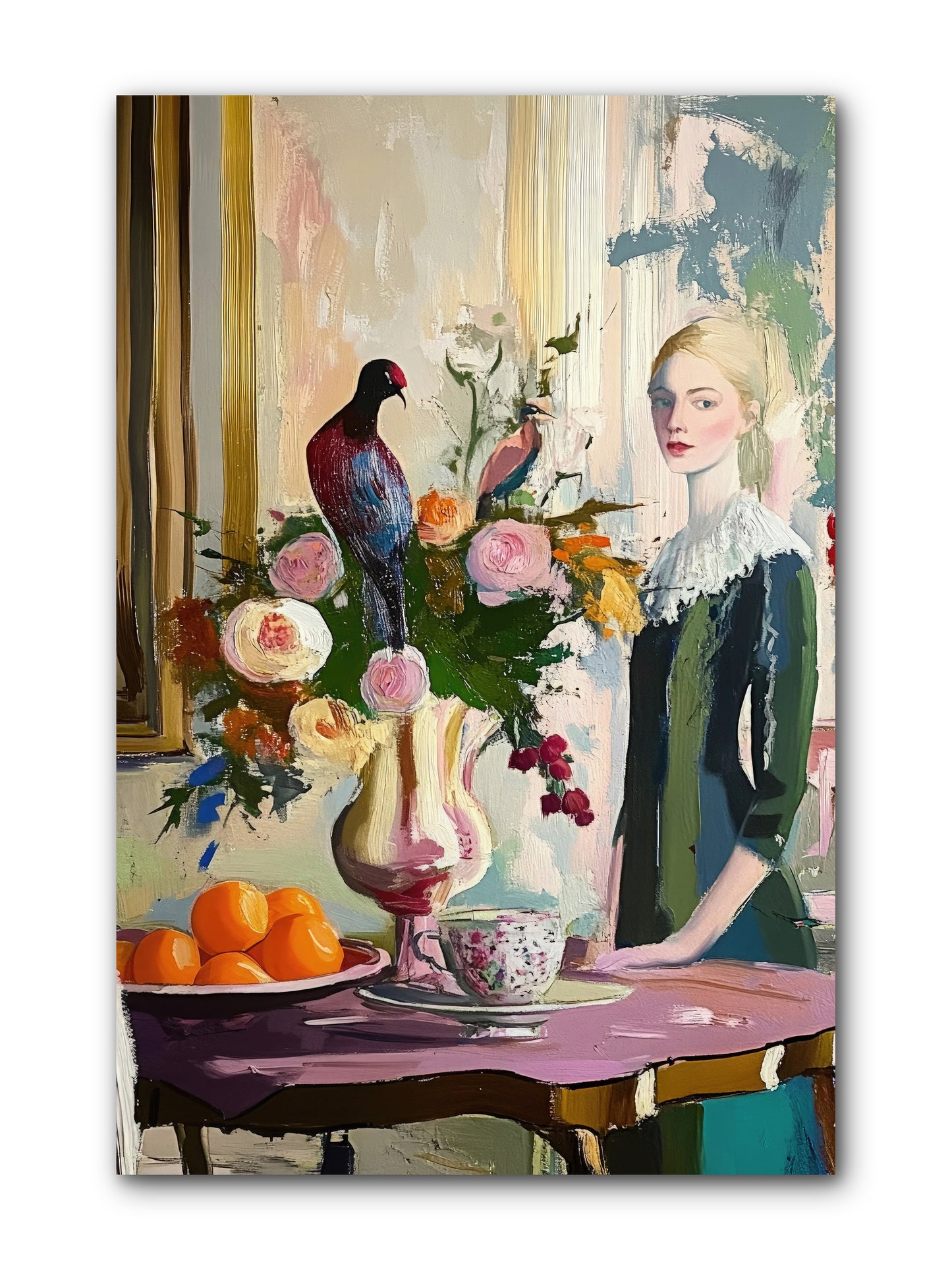 Midnight In The Orangery -- Wrapped Canvas 8x12
