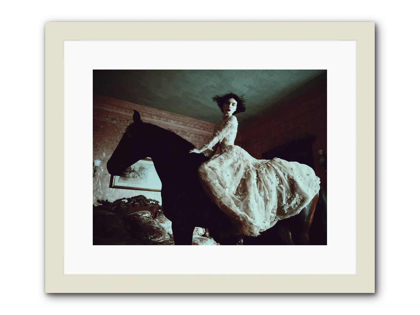 Midnight Inherited -- Framed Print - White 16x12