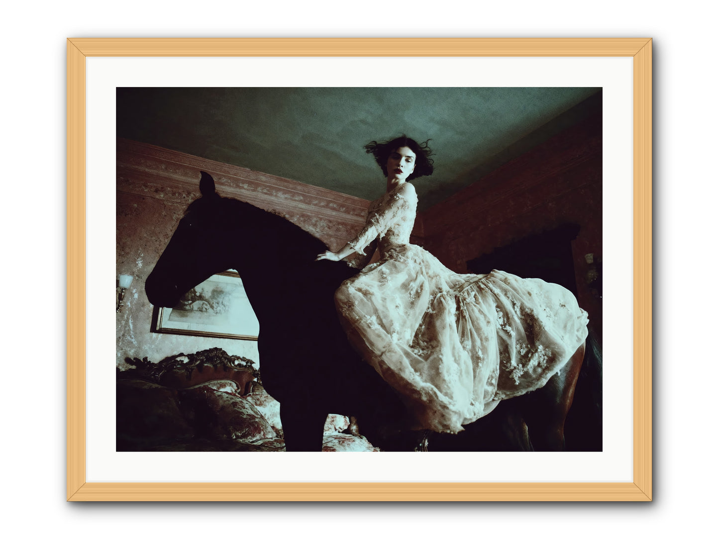 Midnight Inherited -- Framed Print - Natural 32x24