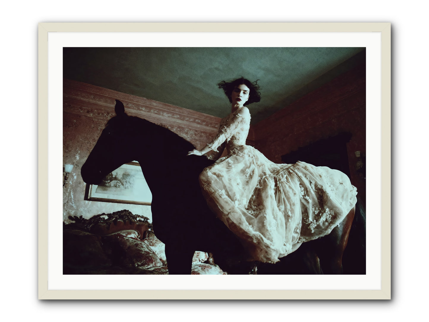 Midnight Inherited -- Framed Print - White 40x30