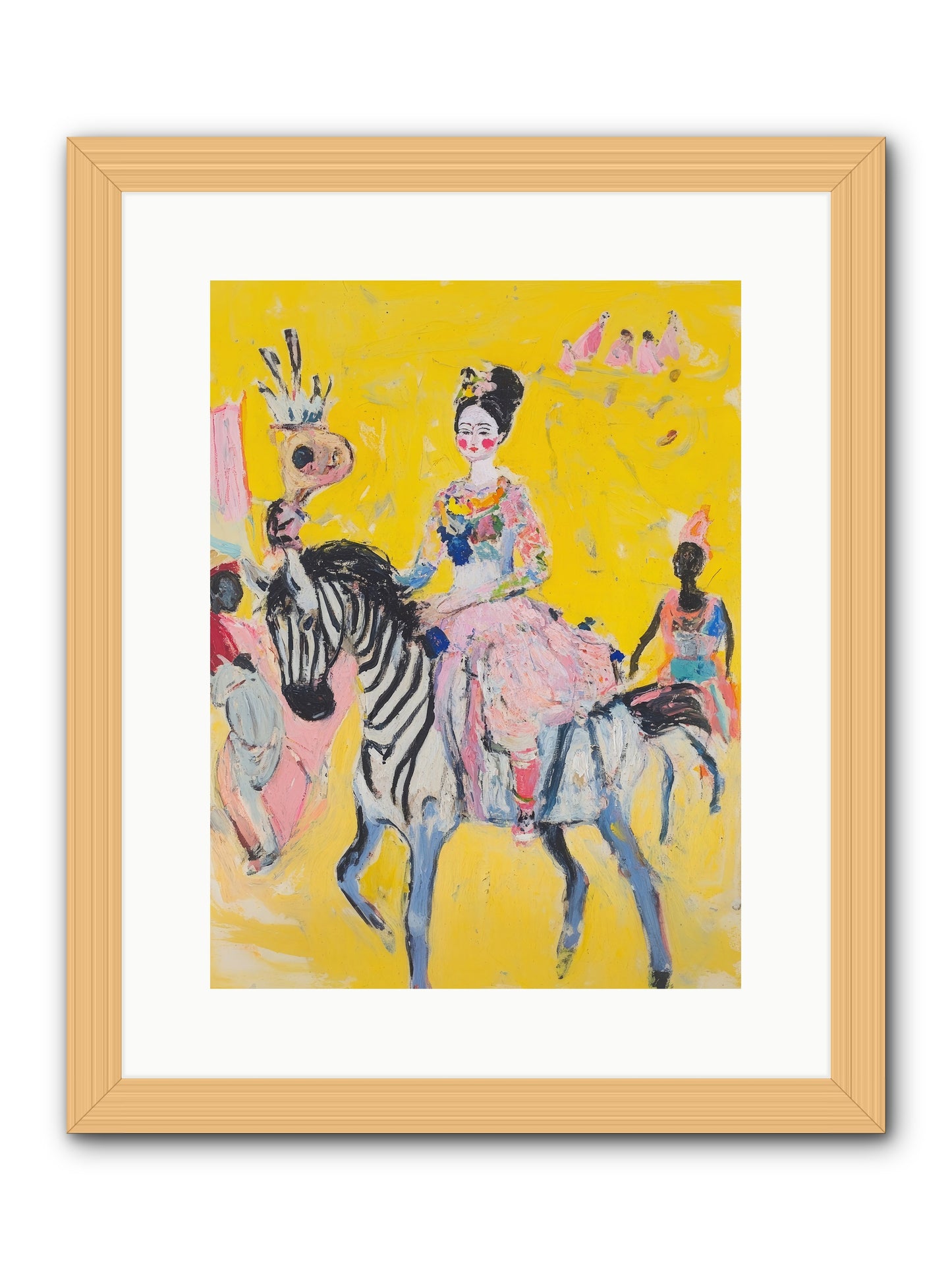 Midnight Queen -- Framed Print - Natural 12x16