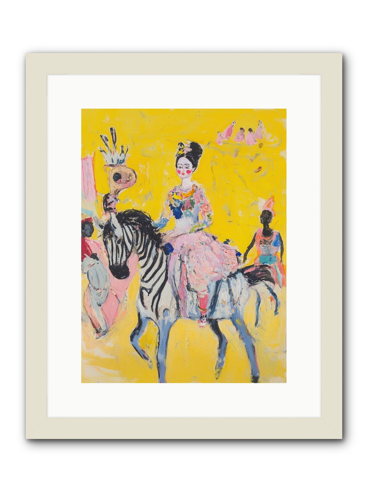 Midnight Queen -- Framed Print - White 12x16