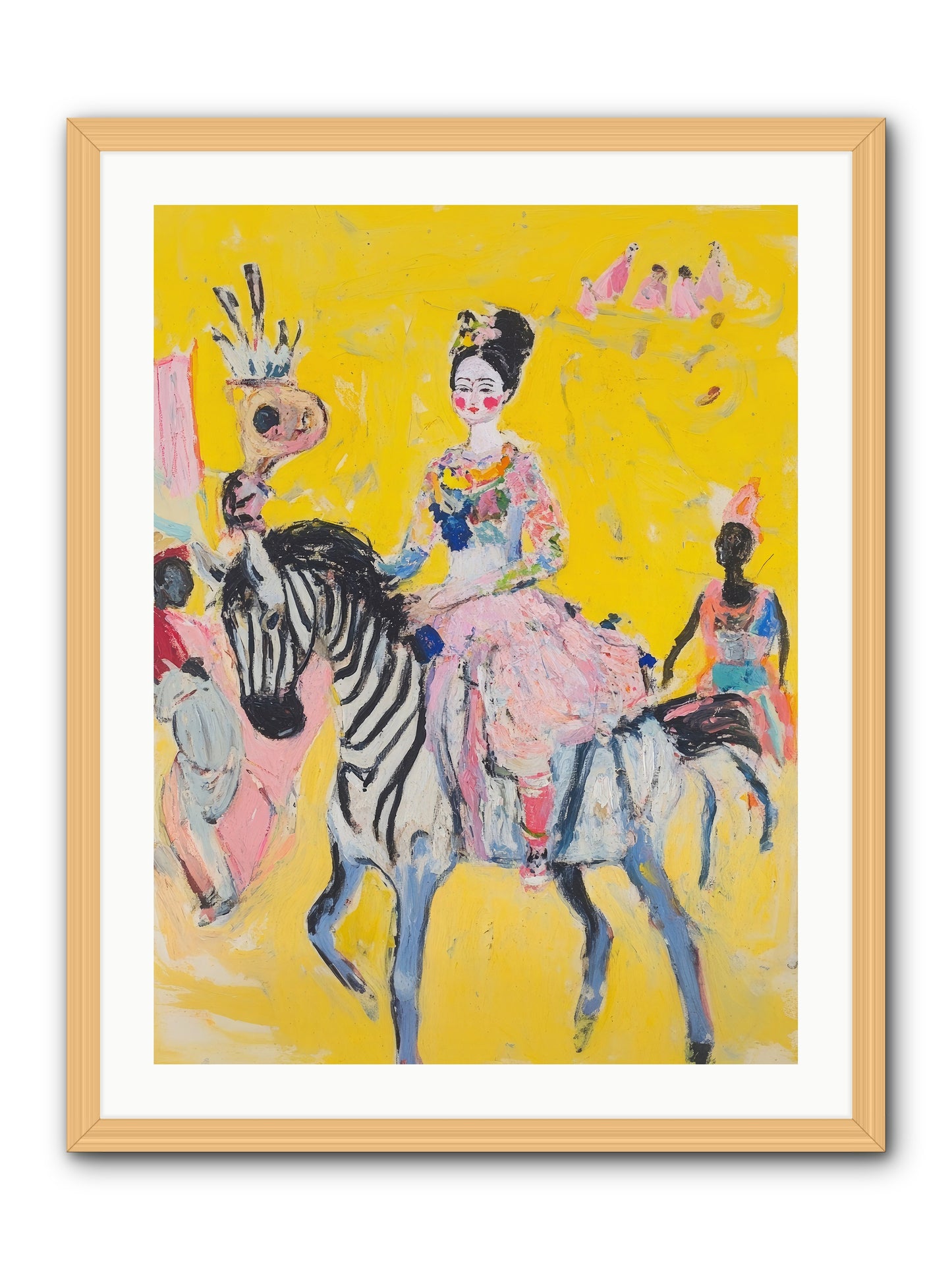 Midnight Queen -- Framed Print - Natural 24x32