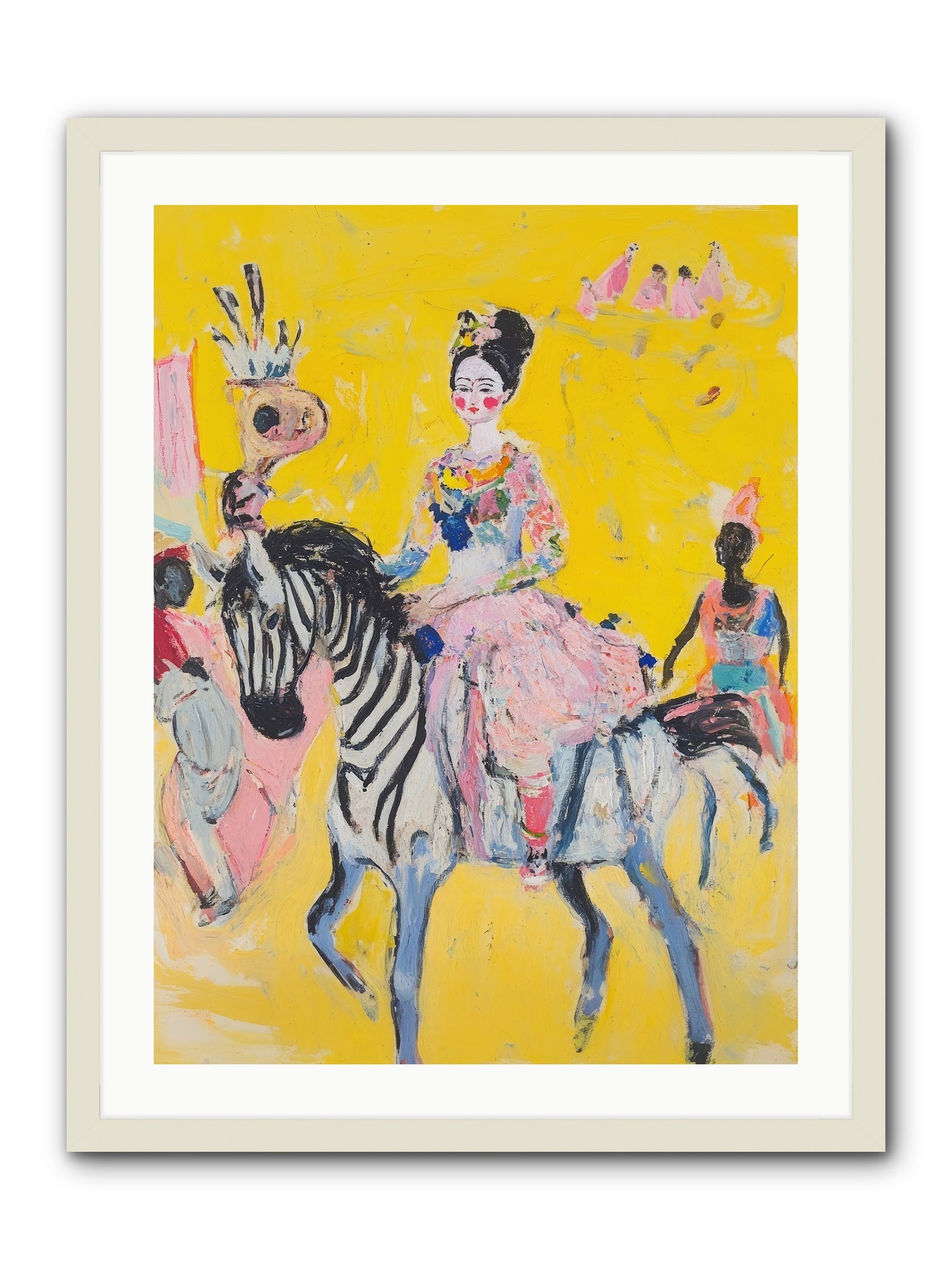 Midnight Queen -- Framed Print - White 24x32