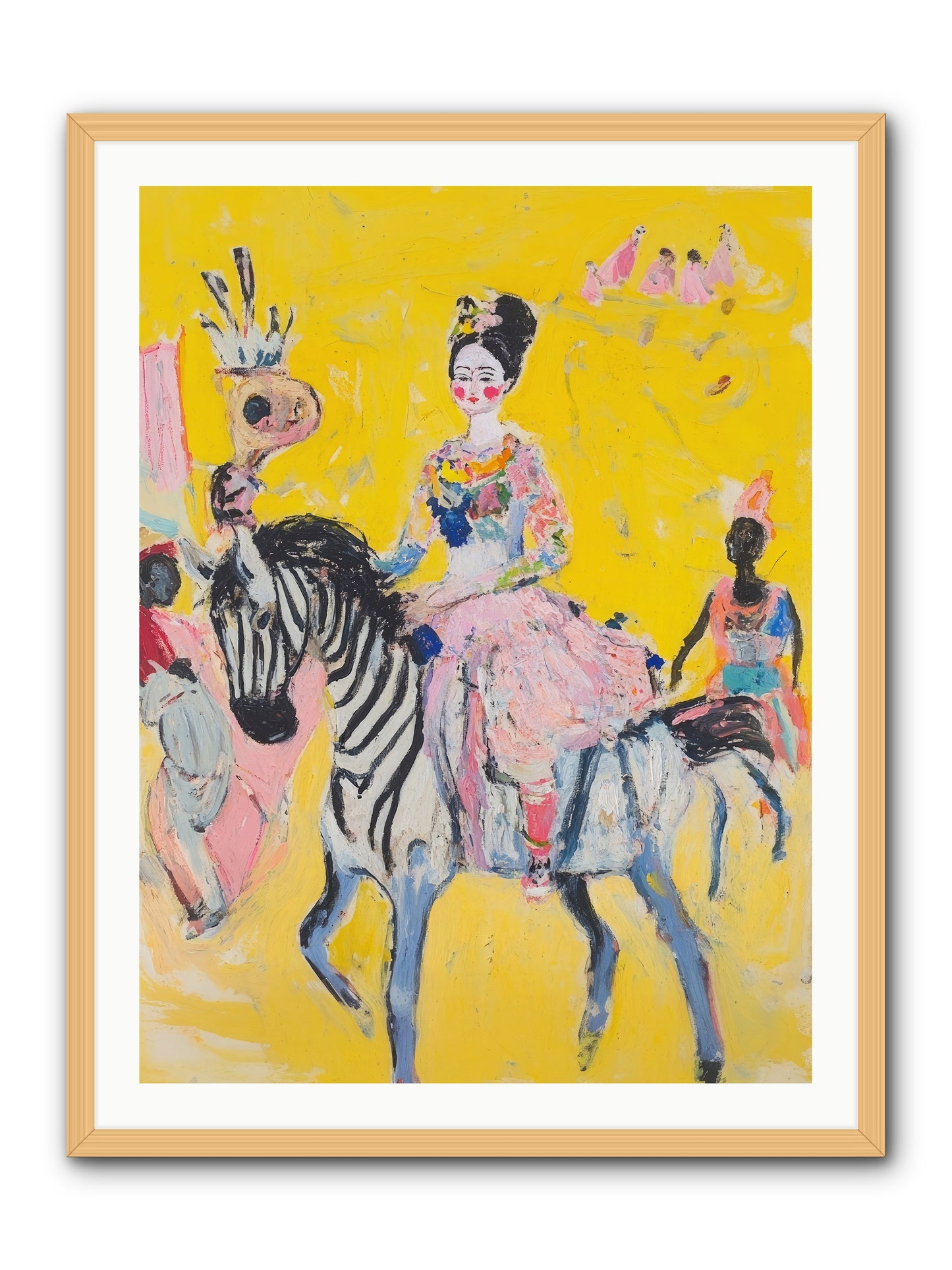 Midnight Queen -- Framed Print - Natural 30x40
