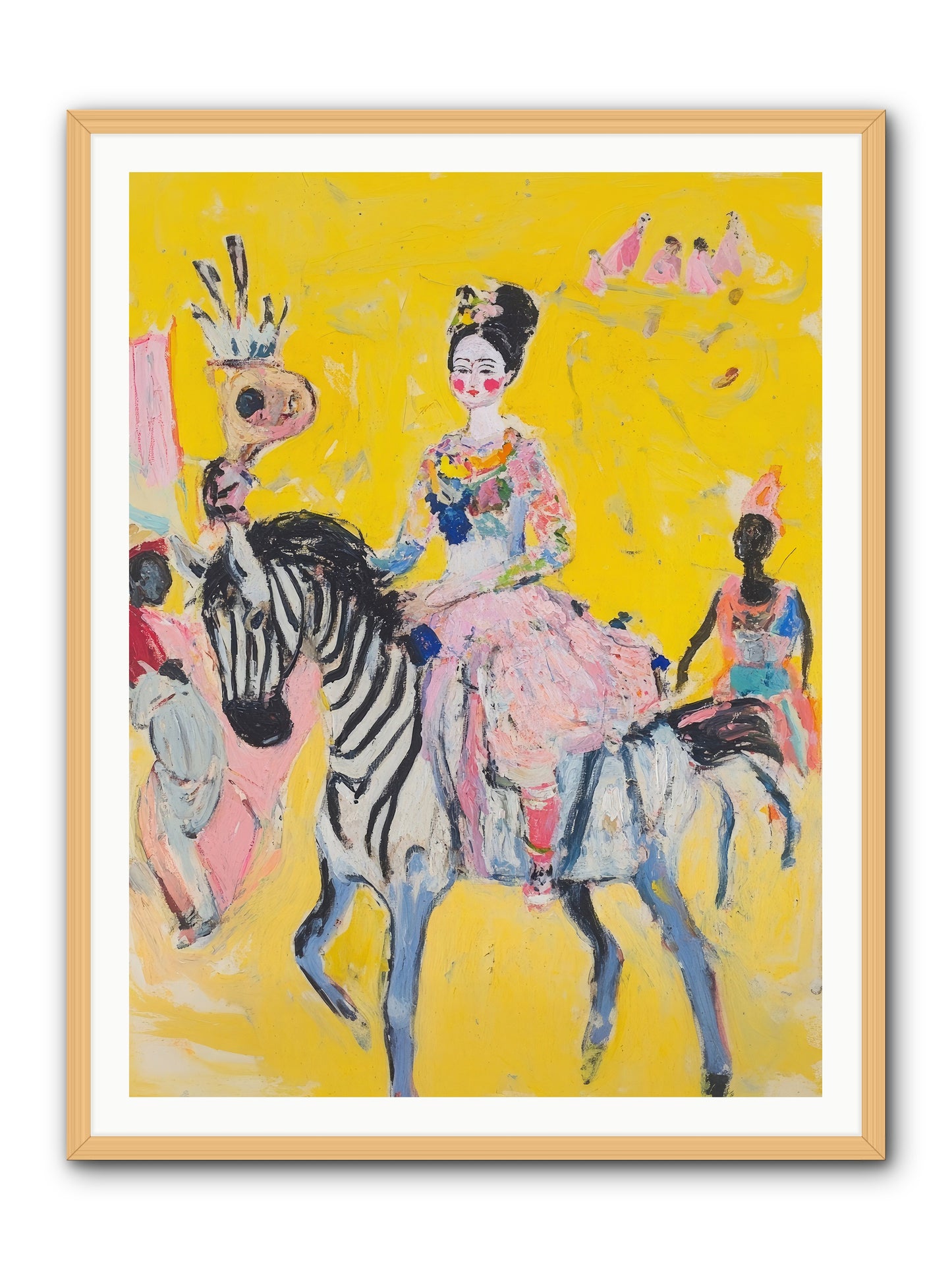 Midnight Queen -- Framed Print - Natural 36x48