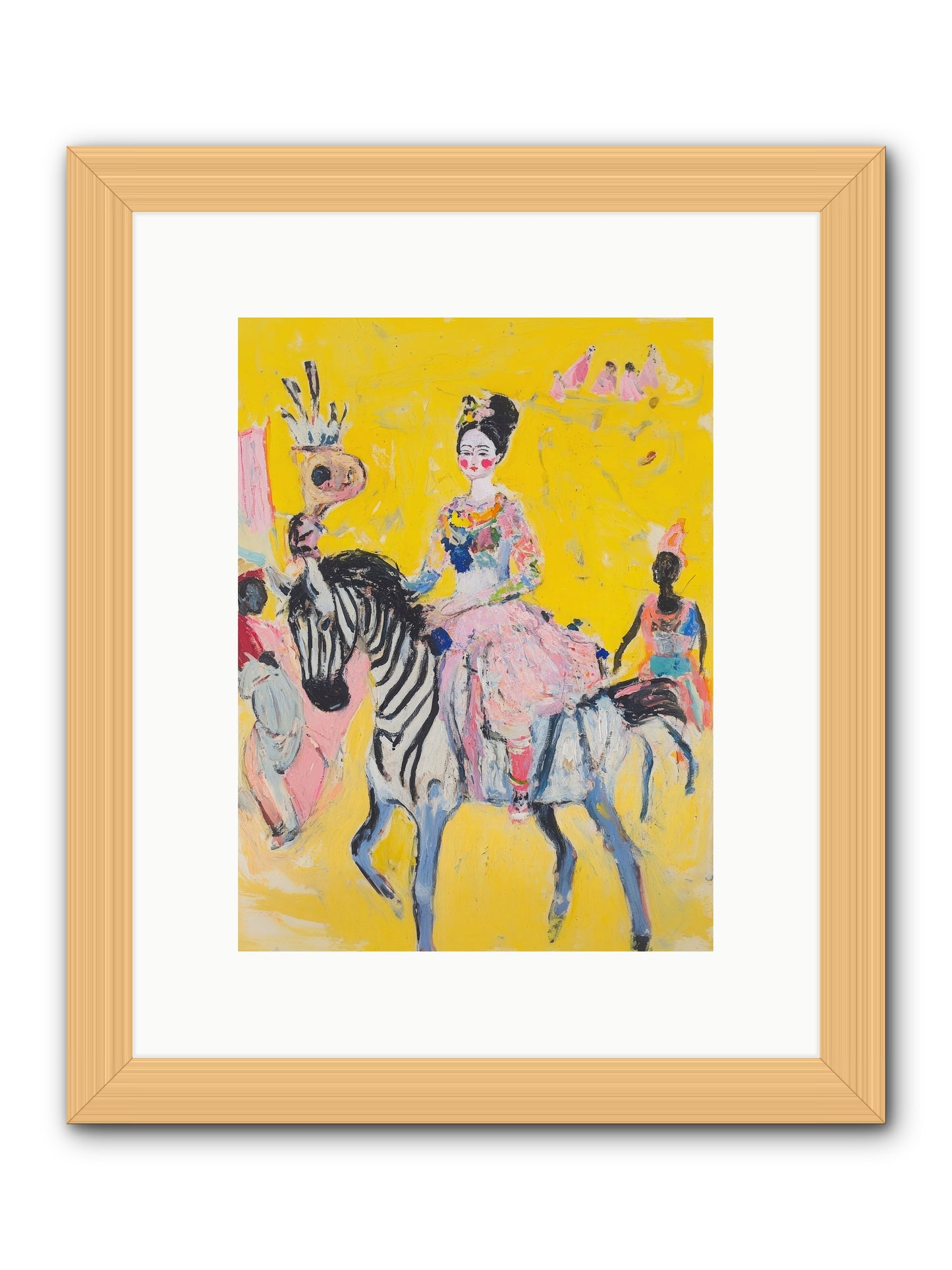 Midnight Queen -- Framed Print - Natural 9x12