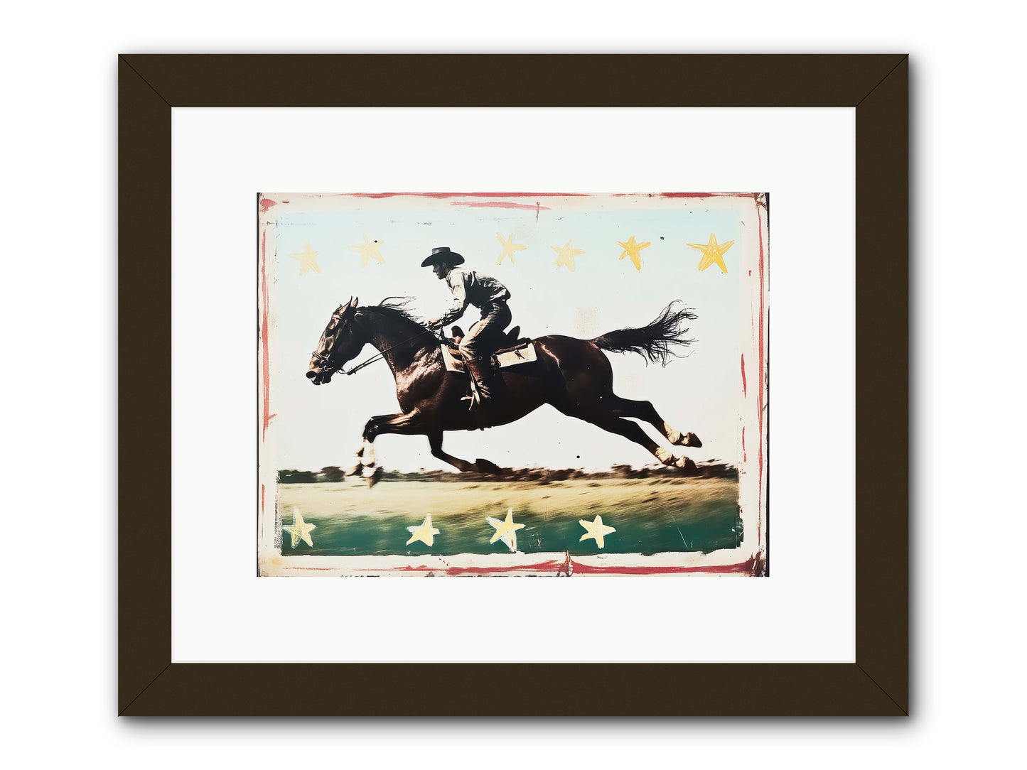 Midnight Runner ( -- Framed Print - Black 12x9