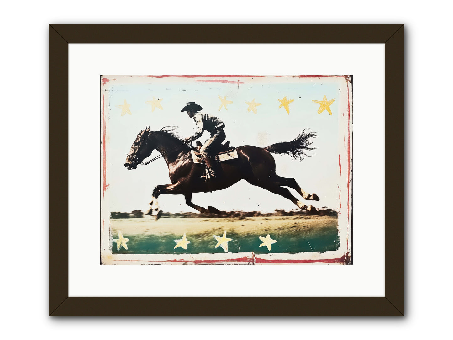 Midnight Runner ( -- Framed Print - Black 16x12