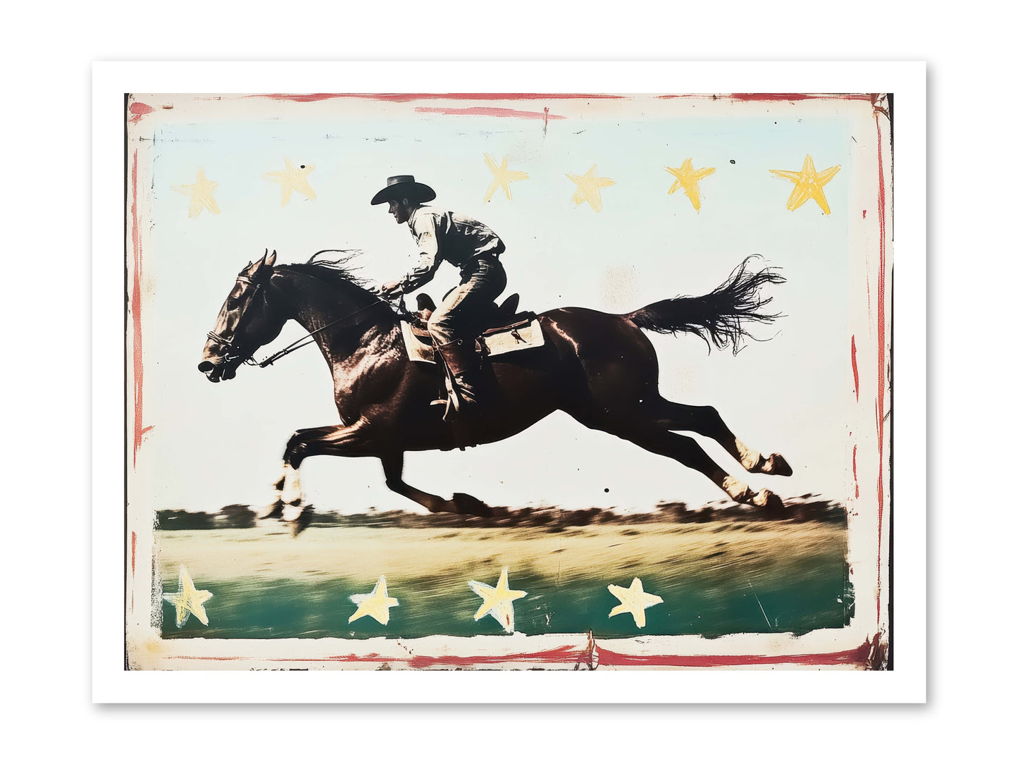 Midnight Runner ( -- Loose Canvas Print 24x18