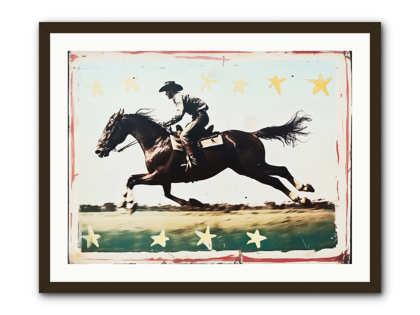Midnight Runner ( -- Framed Print - Black 32x24