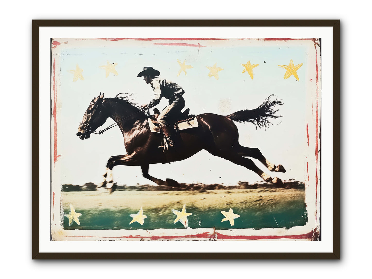 Midnight Runner ( -- Framed Print - Black 48x36