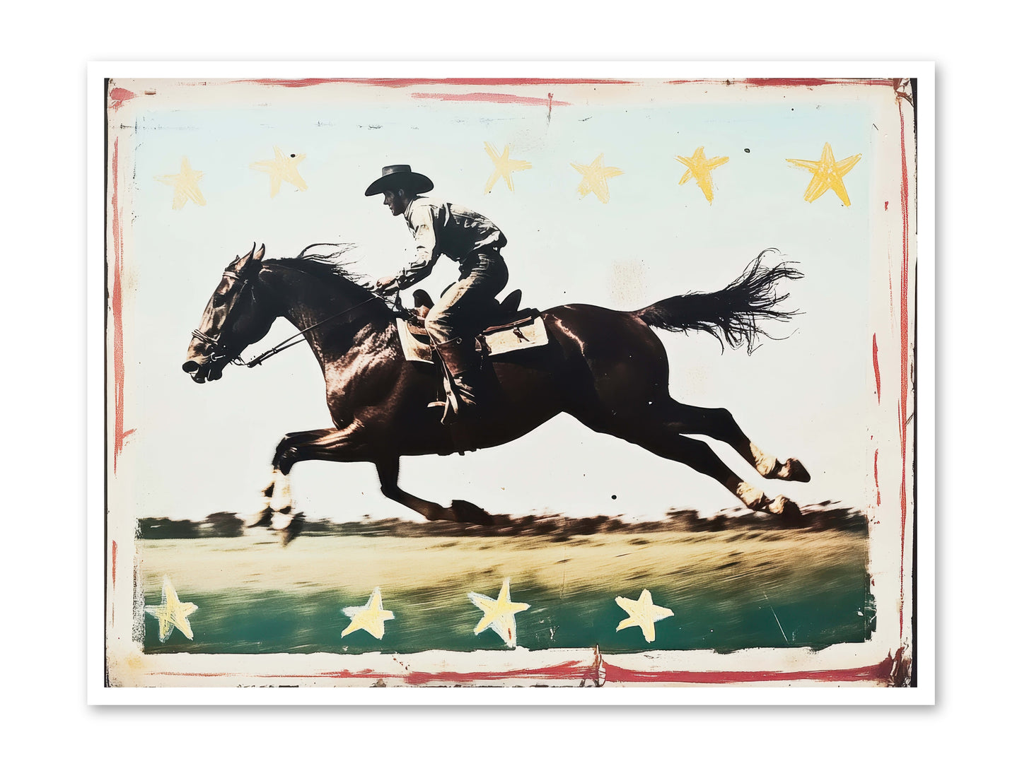 Midnight Runner ( -- Loose Canvas Print 48x36