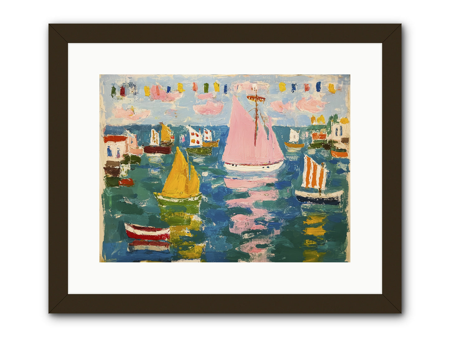Midnight Sea Magic -- Framed Print - Black 16x12