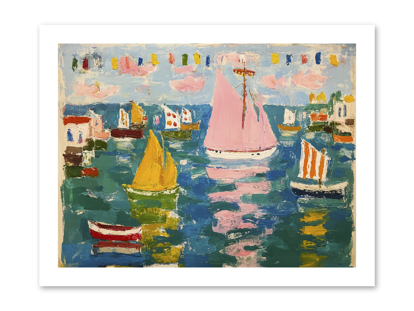 Midnight Sea Magic -- Loose Canvas Print 16x12