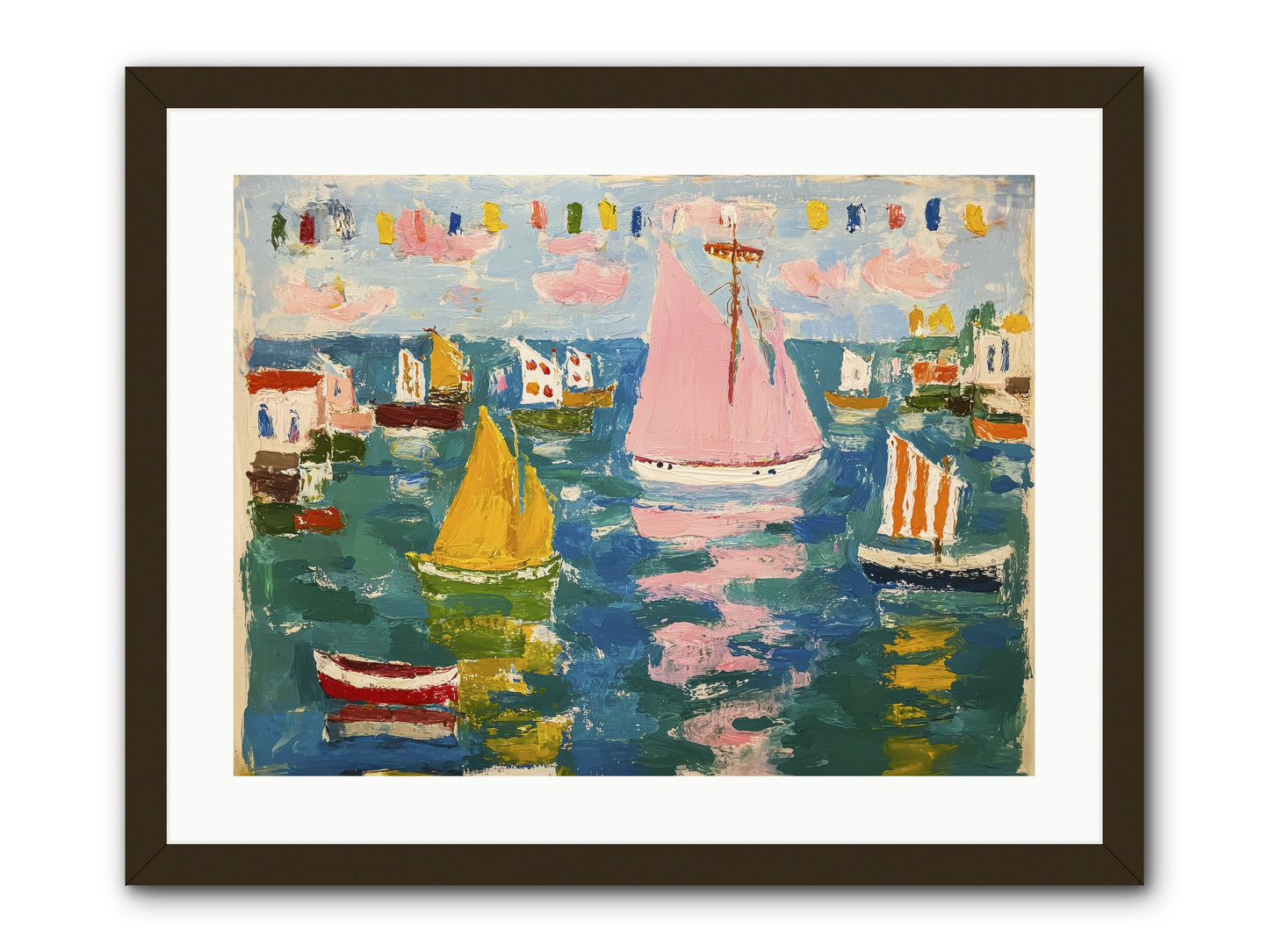 Midnight Sea Magic -- Framed Print - Black 24x18