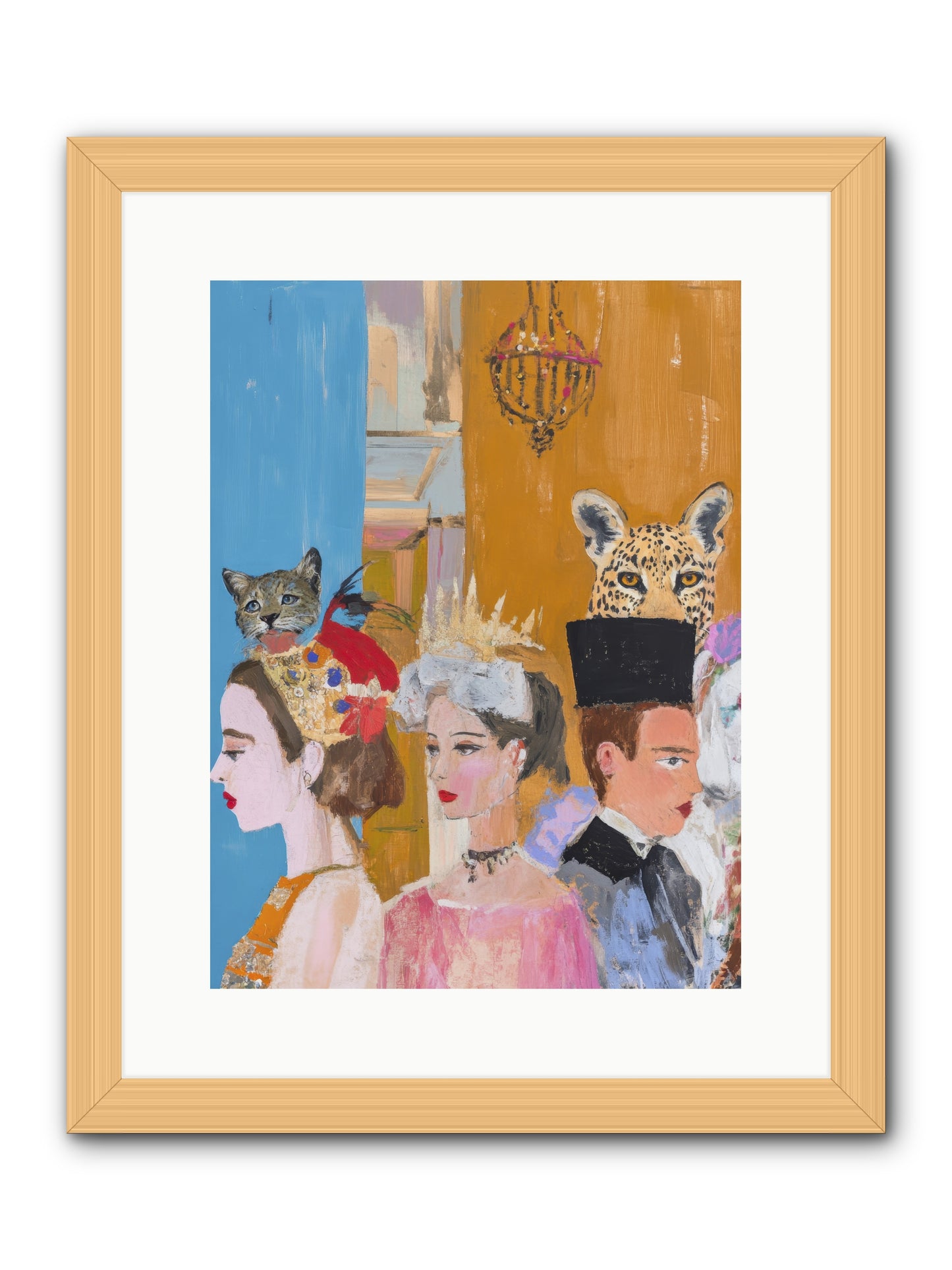 Midnight Theater Guild -- Framed Print - Natural 12x16