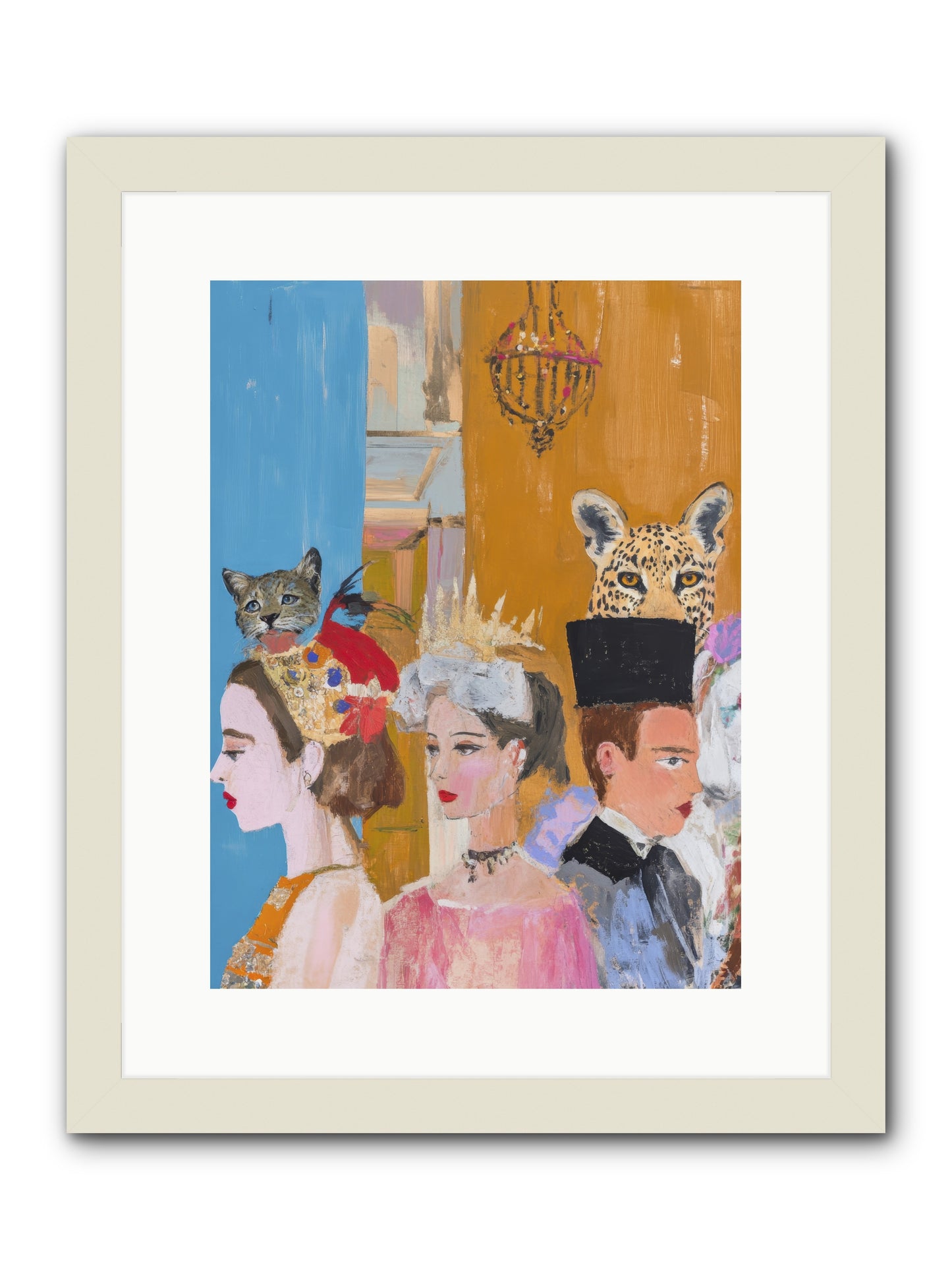 Midnight Theater Guild -- Framed Print - White 12x16