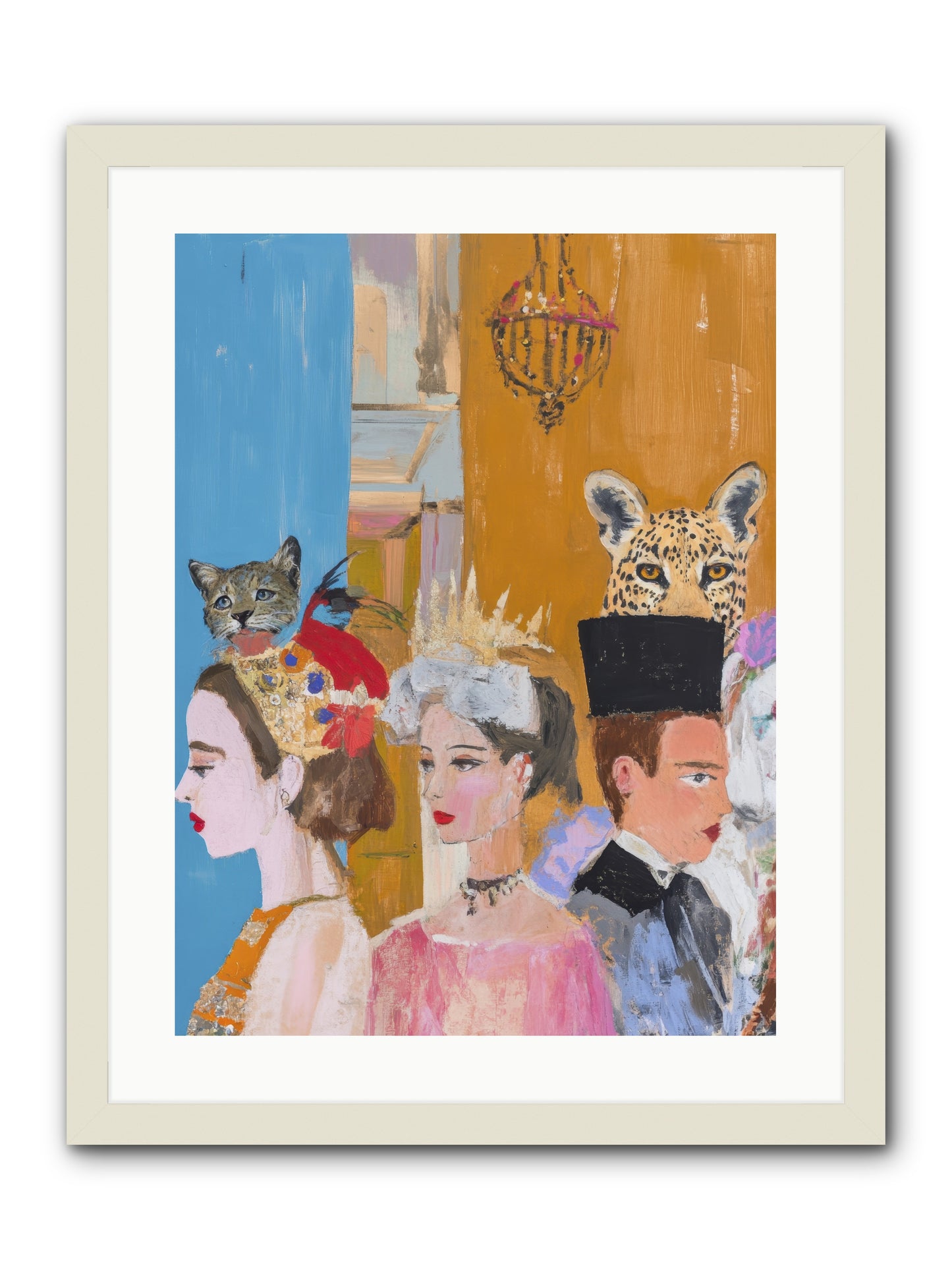 Midnight Theater Guild -- Framed Print - White 18x24