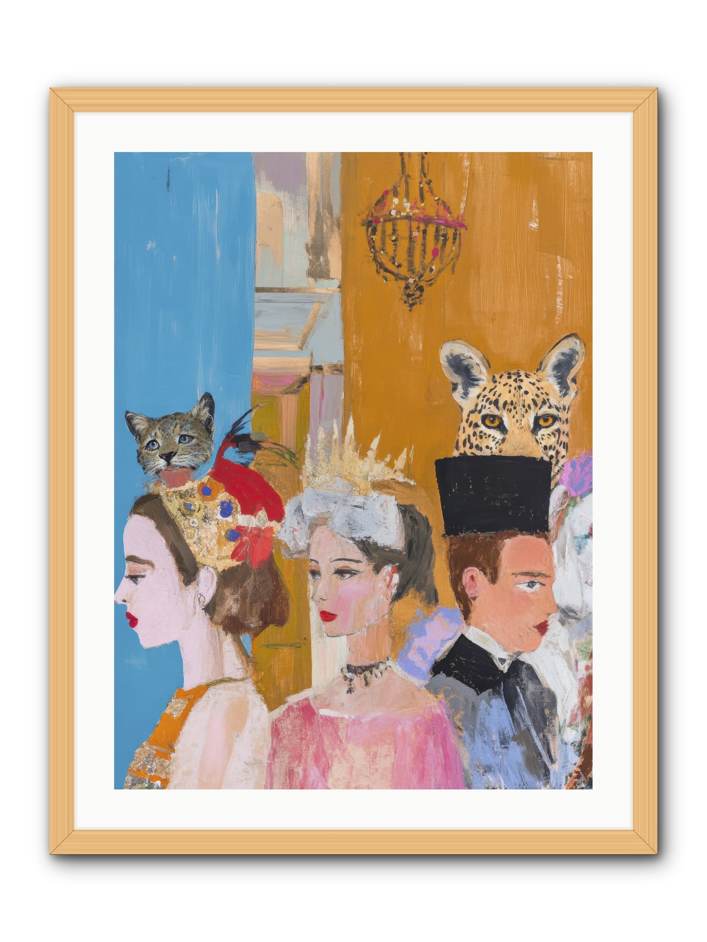 Midnight Theater Guild -- Framed Print - Natural 24x32