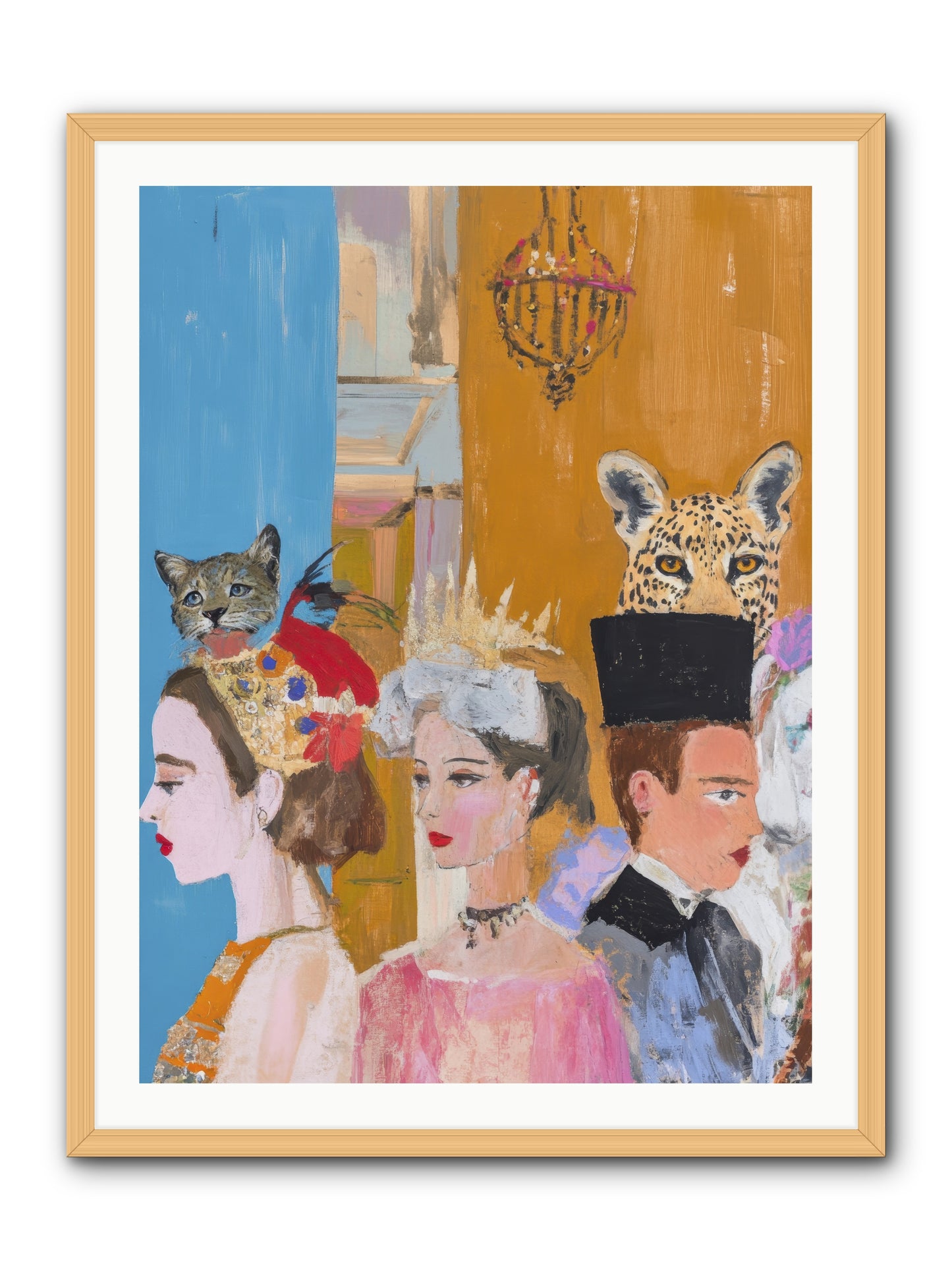 Midnight Theater Guild -- Framed Print - Natural 30x40