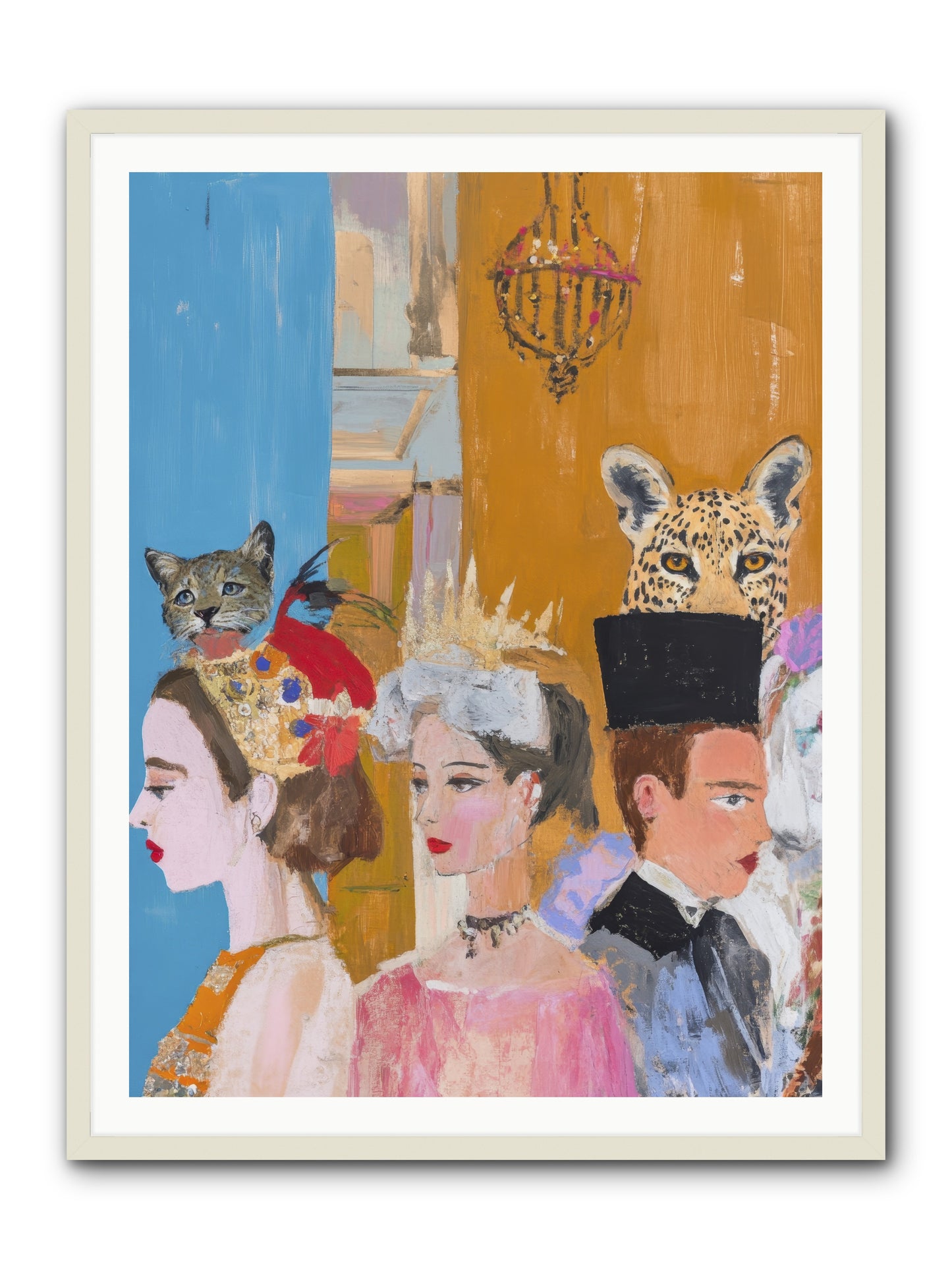 Midnight Theater Guild -- Framed Print - White 36x48