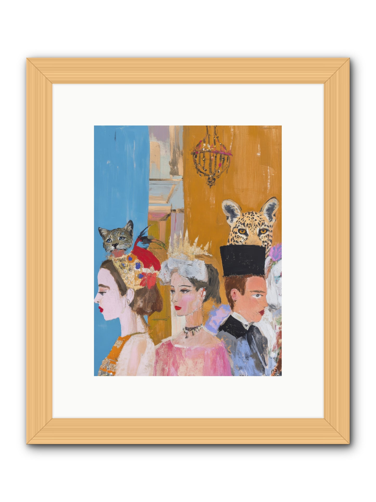 Midnight Theater Guild -- Framed Print - Natural 9x12