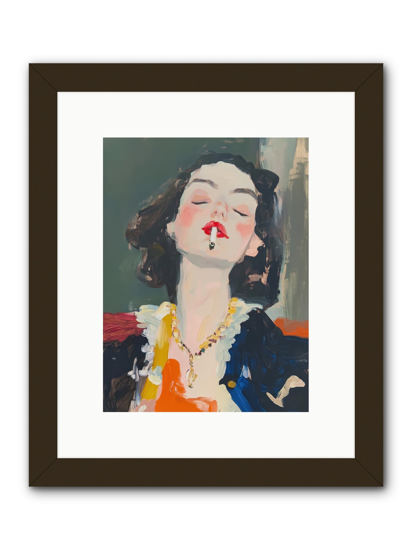 Midnight Thoughts Manifest -- Framed Print - Black 9x12