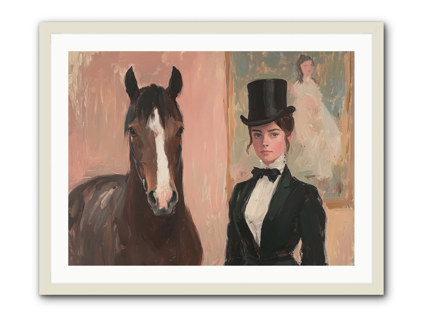 Midnight Wonder -- Framed Print - White 32x24