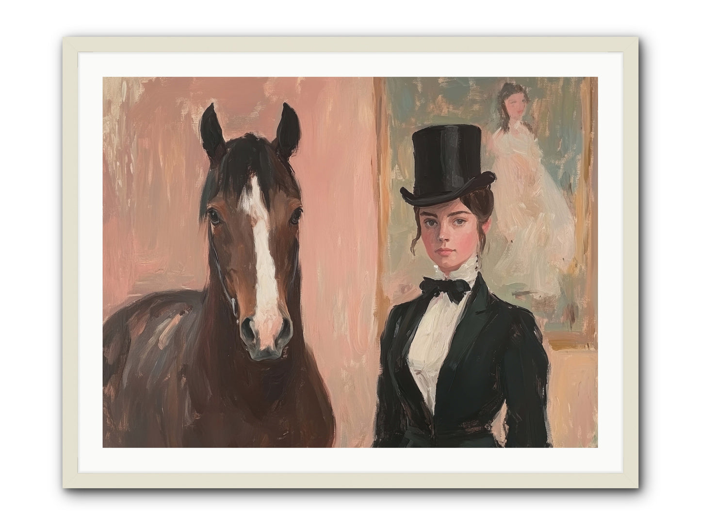Midnight Wonder -- Framed Print - White 40x30